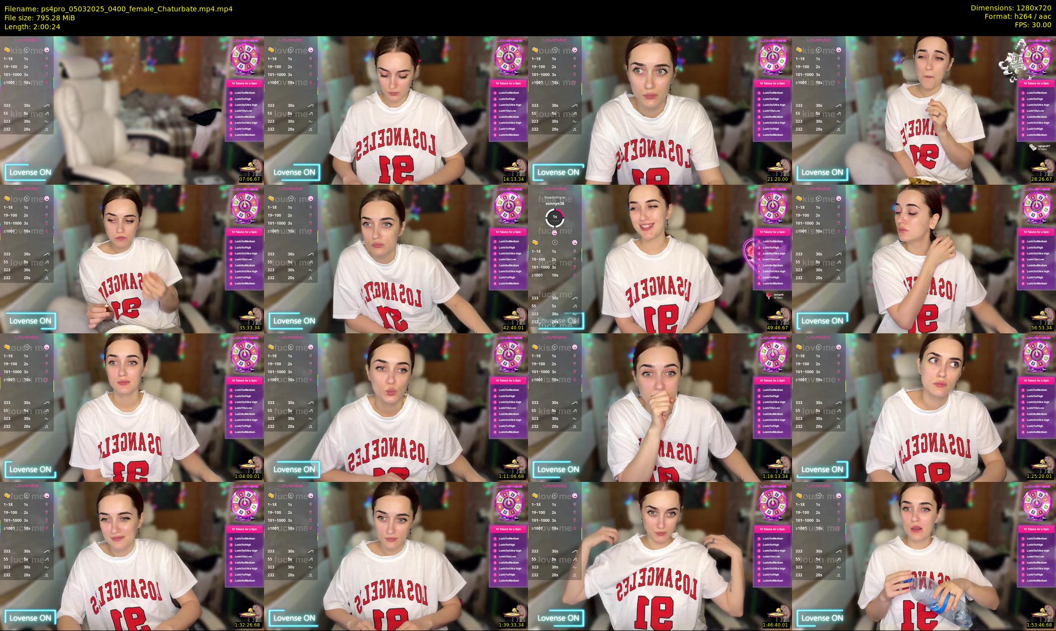 ps4pro — 121 minute Chaturbate female cam show recording, 720p, Mar 5, 2025
