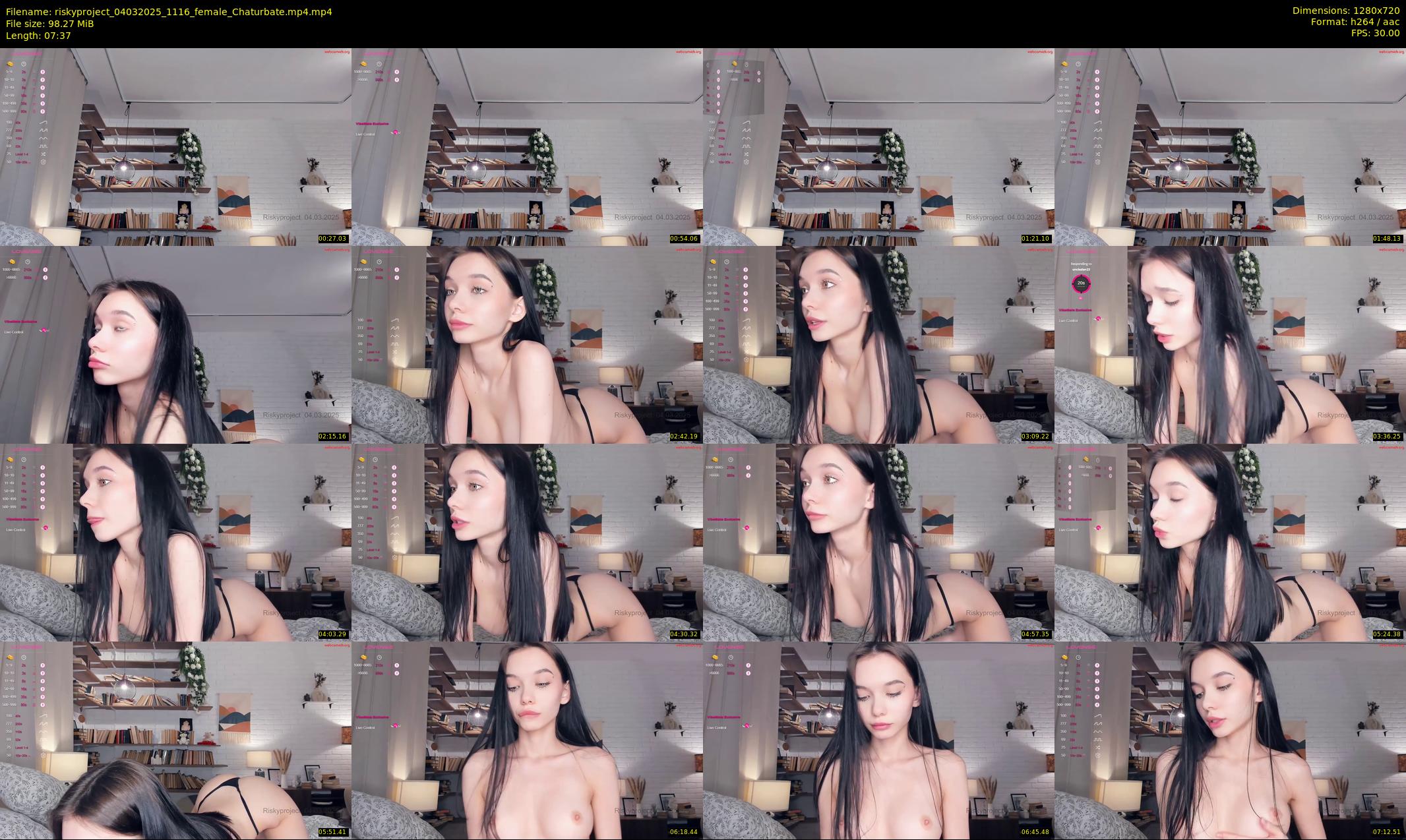 riskyproject — 8 minute Chaturbate couple cam show recording, 720p, Mar 4, 2025