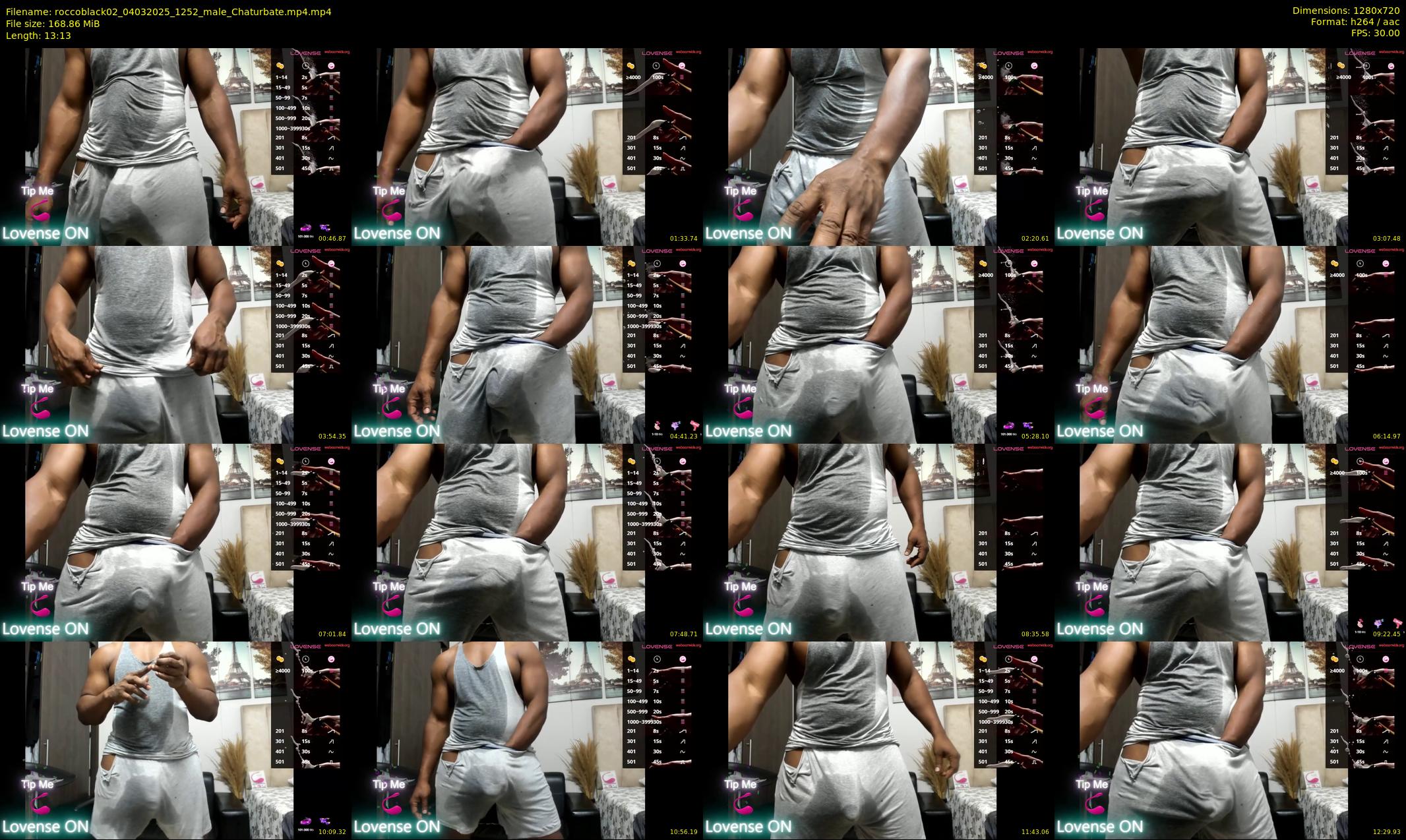 roccoblack02 — 14 minute Chaturbate male cam show recording, 720p, Mar 4, 2025
