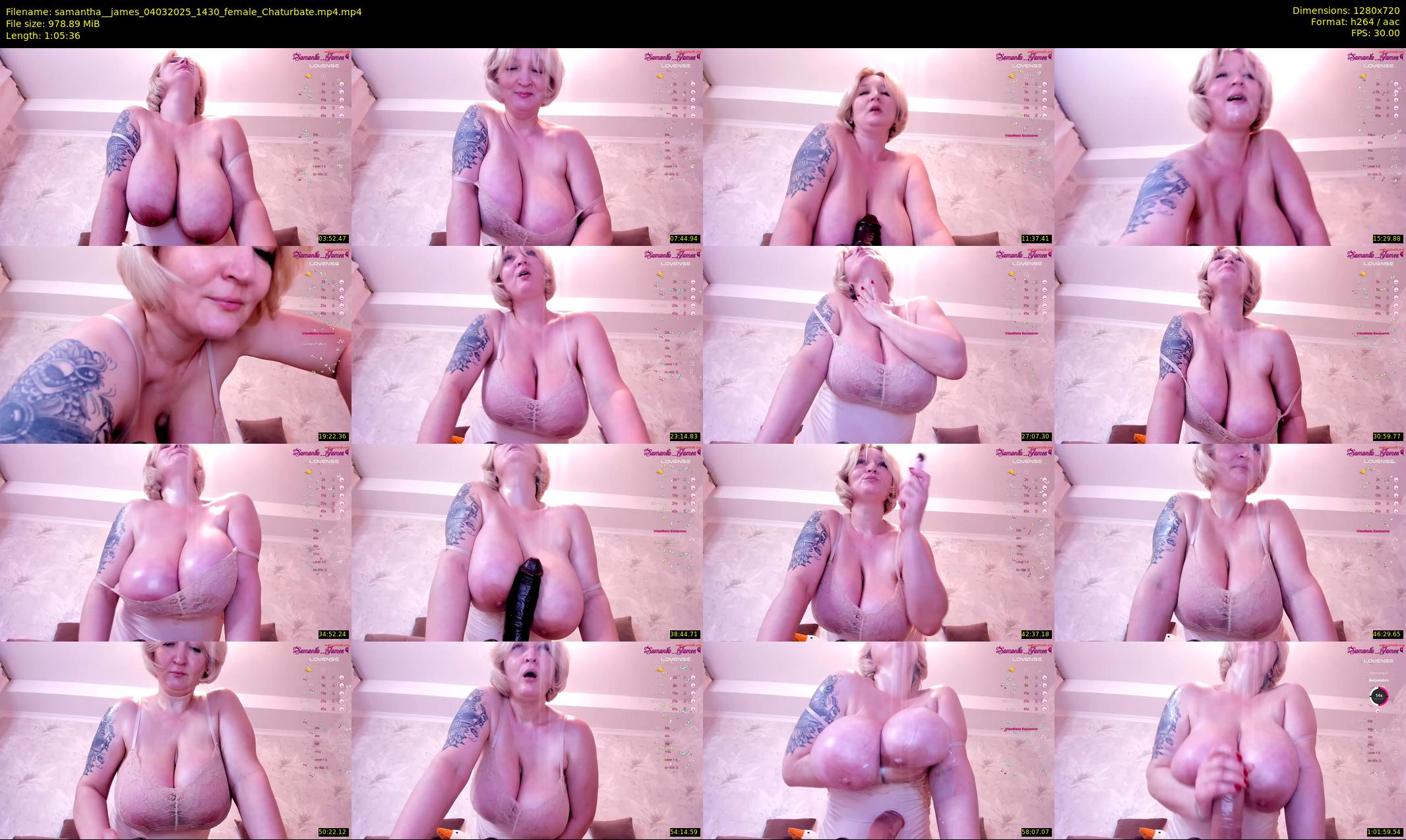samantha__james — 66 minute Chaturbate female cam show recording, 720p, Mar 4, 2025