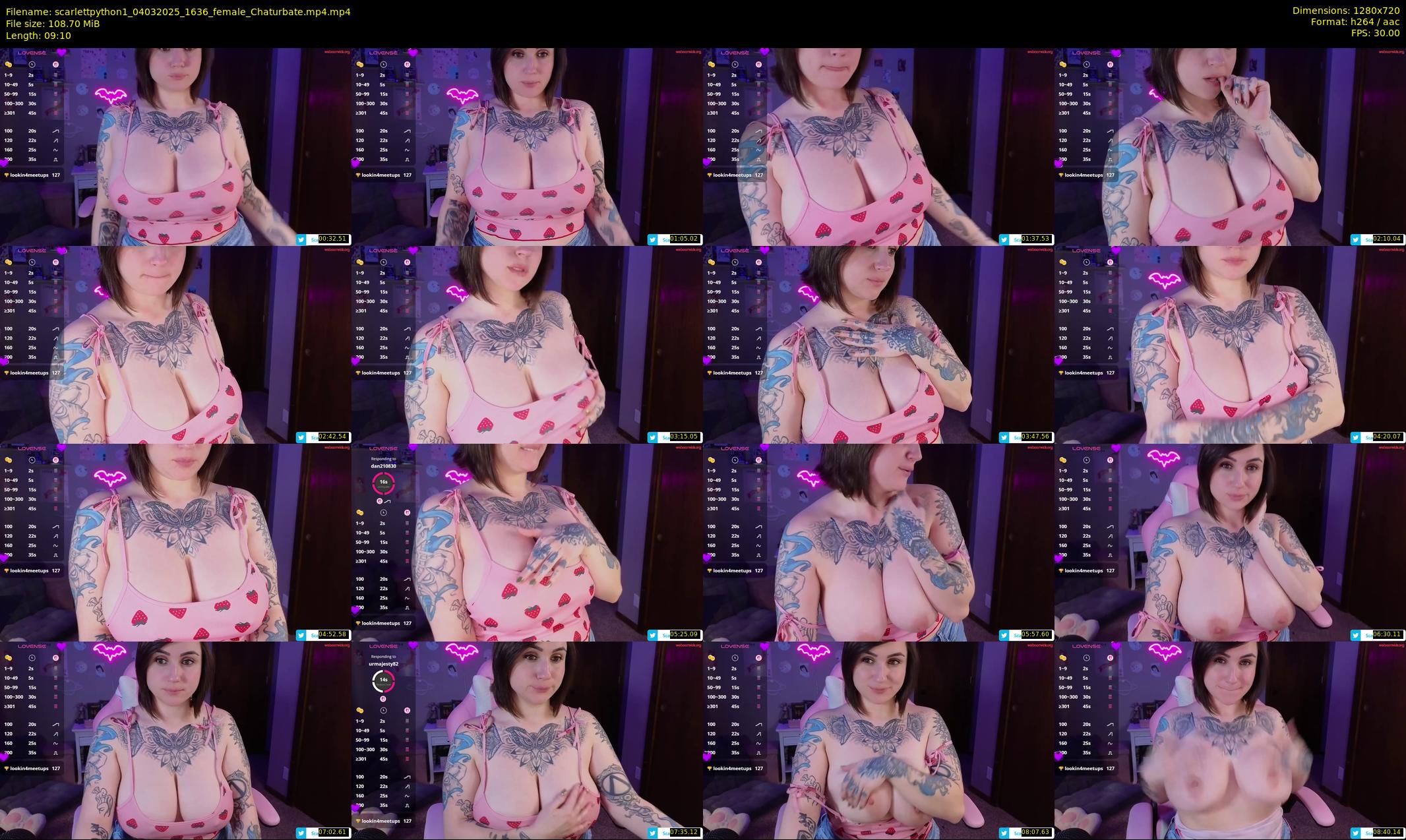 scarlettpython1 — 10 minute Chaturbate female cam show recording, 720p, Mar 4, 2025