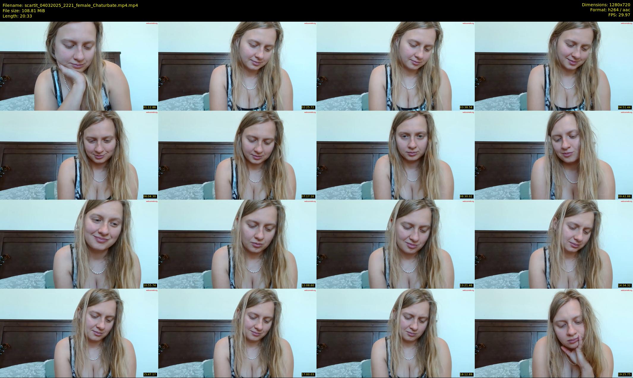 scartit — 21 minute Chaturbate female cam show recording, 720p, Mar 4, 2025