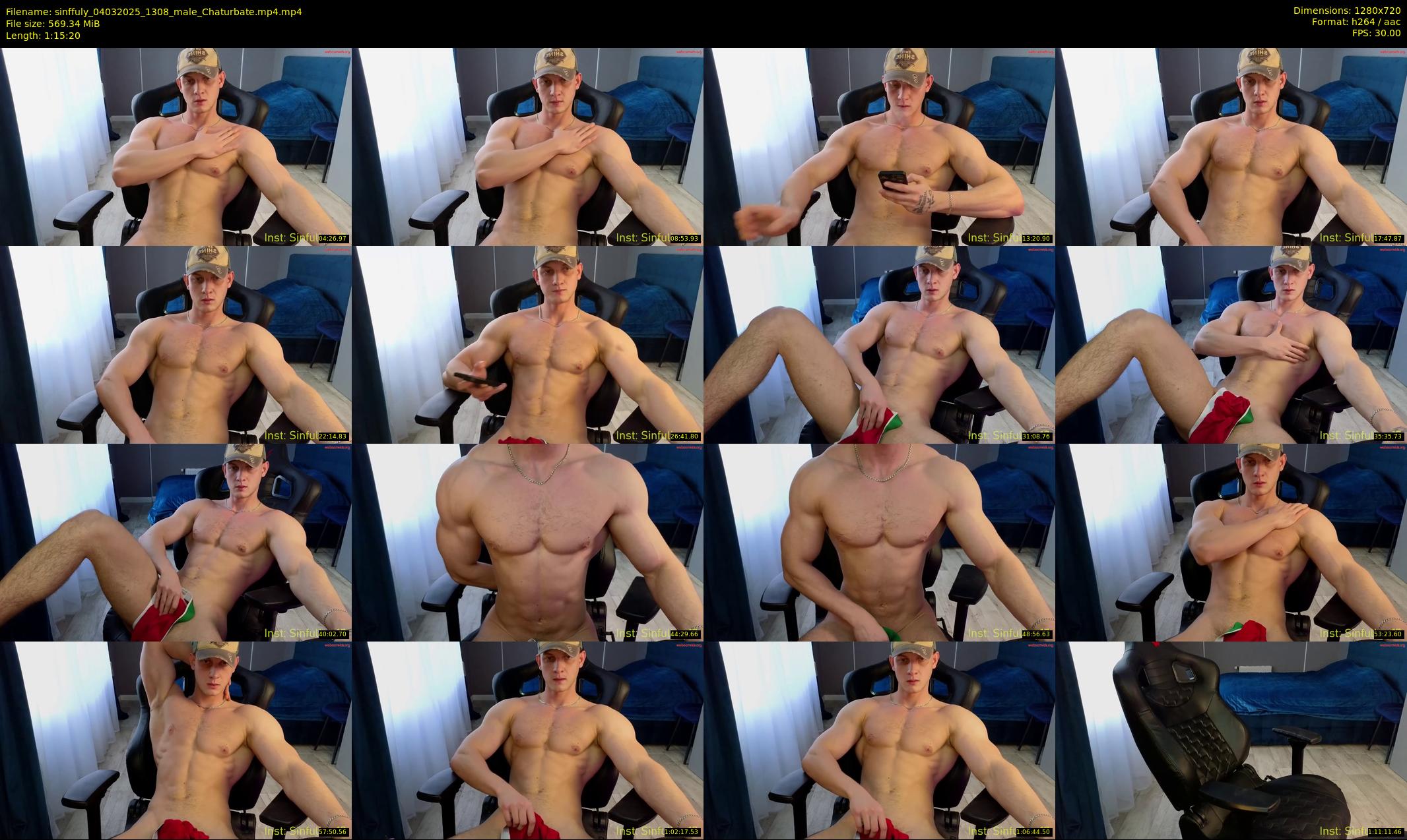 sinffuly — 76 minute Chaturbate male cam show recording, 720p, Mar 4, 2025