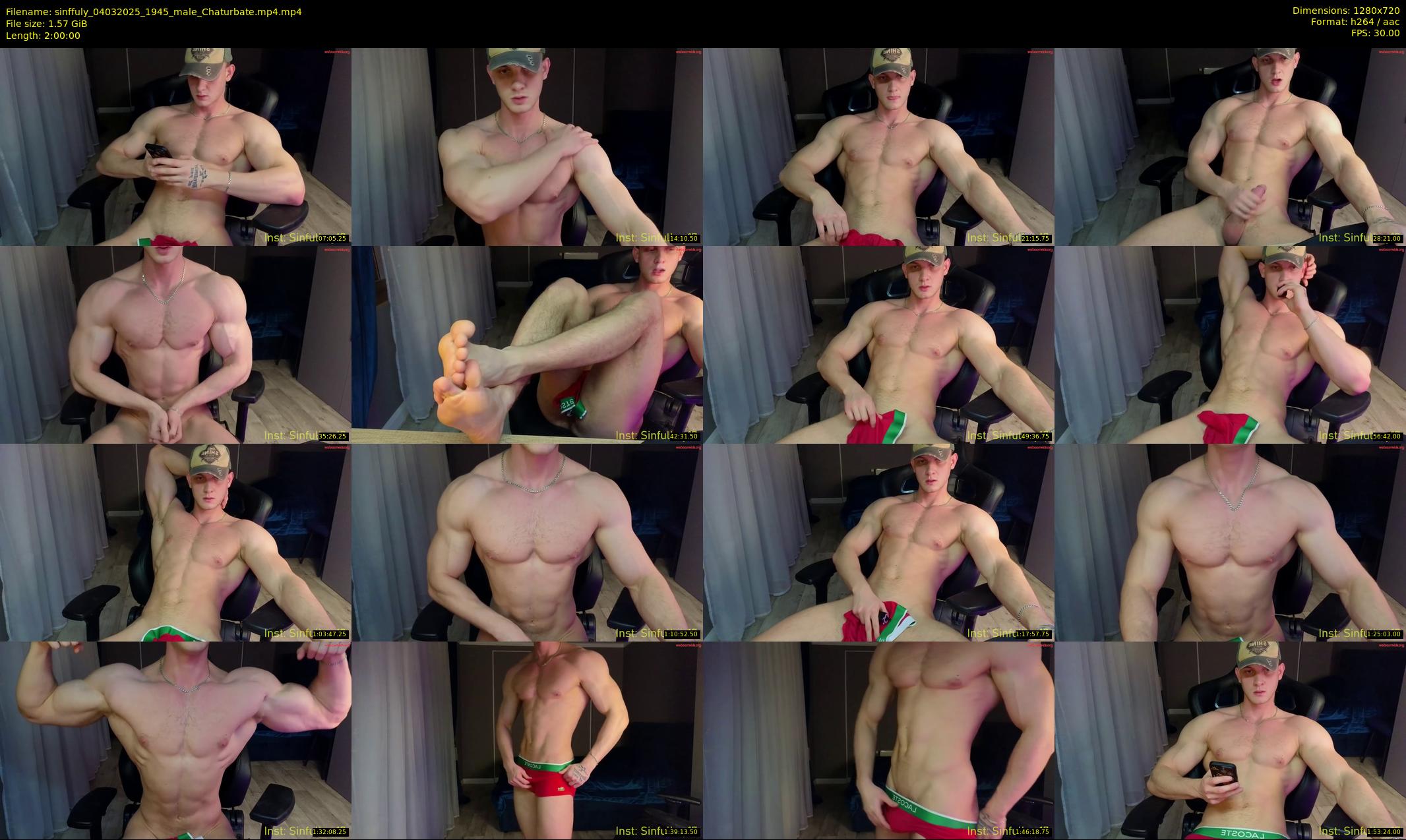 sinffuly — 120 minute Chaturbate male cam show recording, 720p, Mar 4, 2025