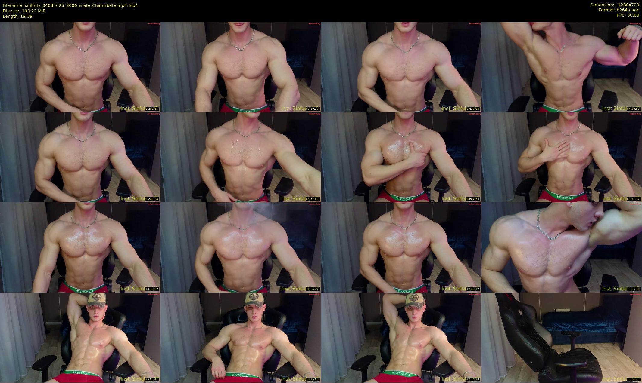 sinffuly — 20 minute Chaturbate male cam show recording, 720p, Mar 4, 2025