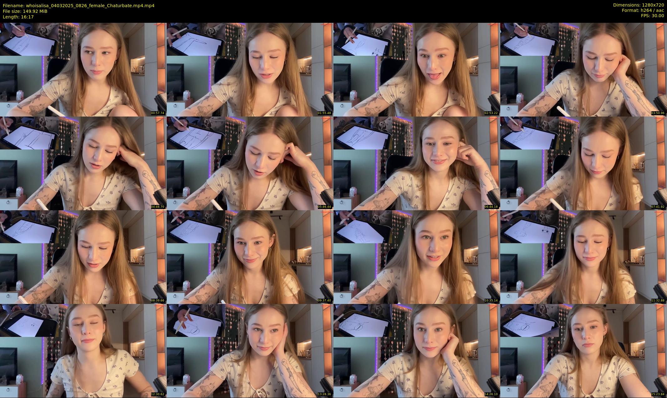whoisalisa — 17 minute Chaturbate female cam show recording, 720p, Mar 4, 2025
