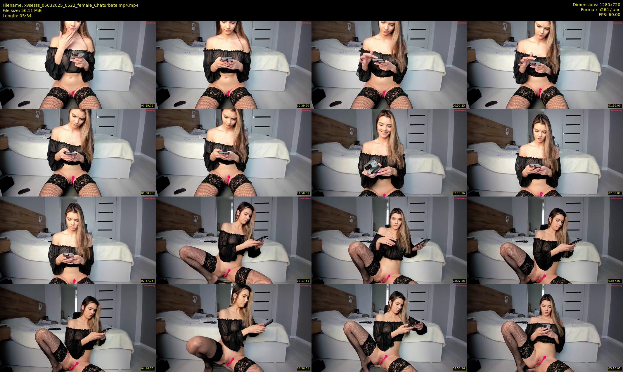 xvsesss — 6 minute Chaturbate female cam show recording, 720p, Mar 5, 2025