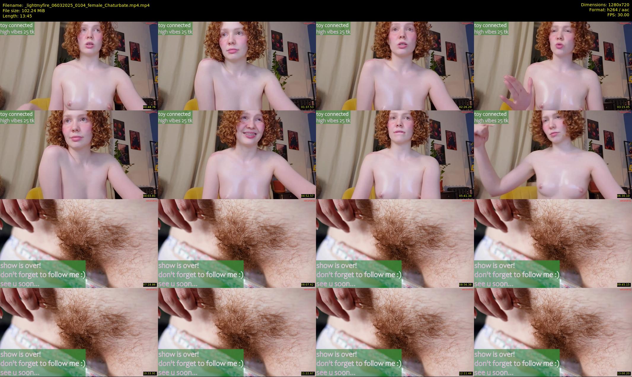 _lightmyfire — 14 minute Chaturbate female cam show recording, 720p, Mar 6, 2025