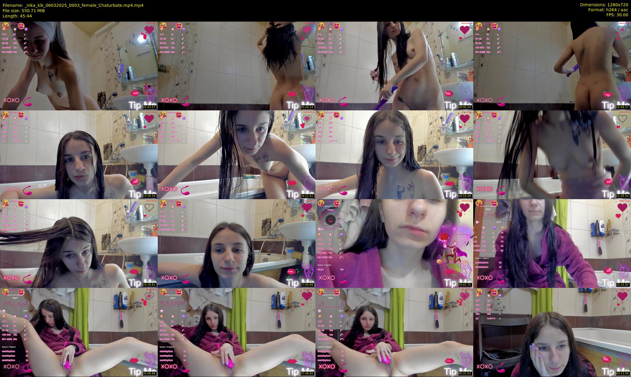 _nika_kik — 46 minute Chaturbate female cam show recording, 720p, Mar 6, 2025