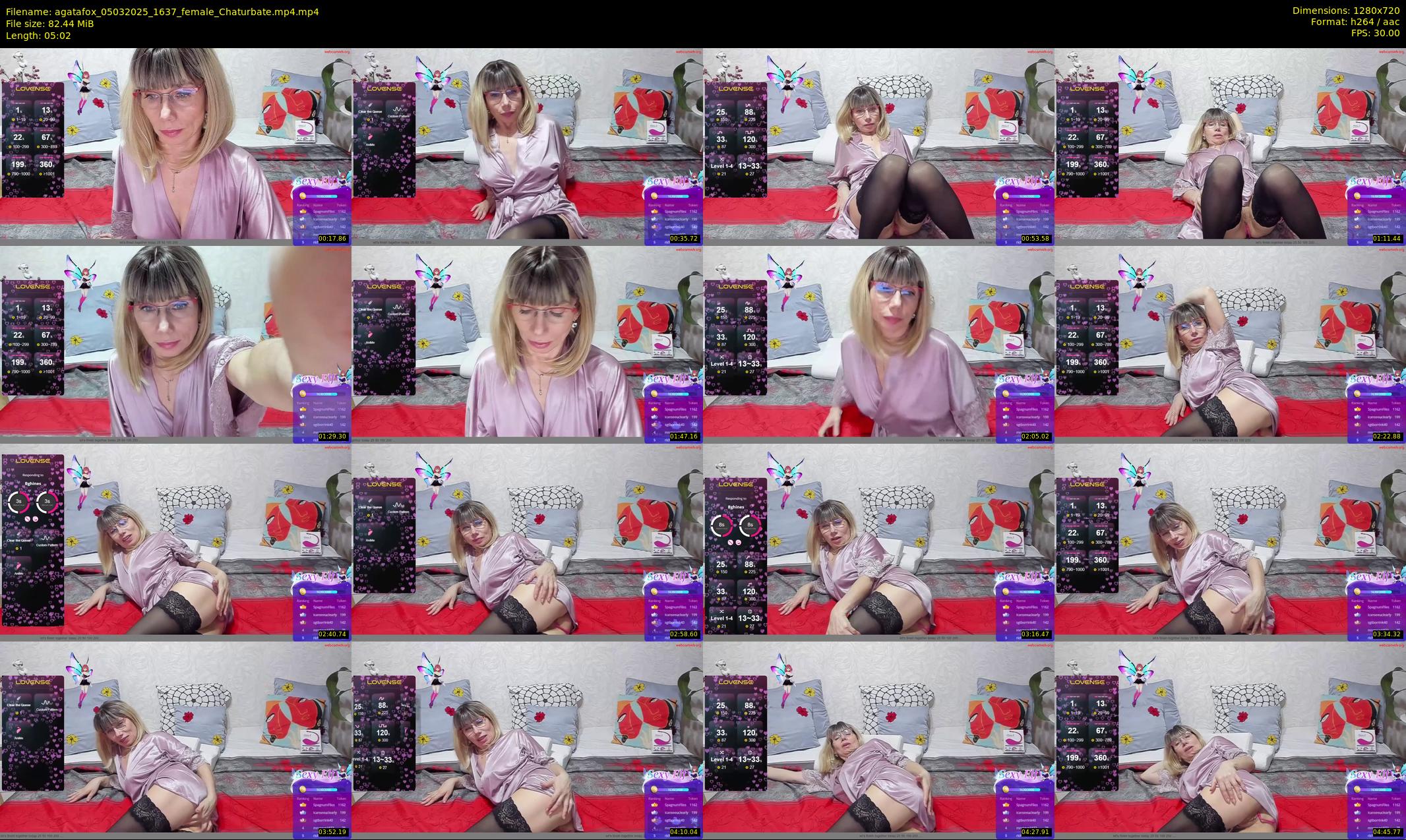 agatafox — 6 minute Chaturbate female cam show recording, 720p, Mar 5, 2025
