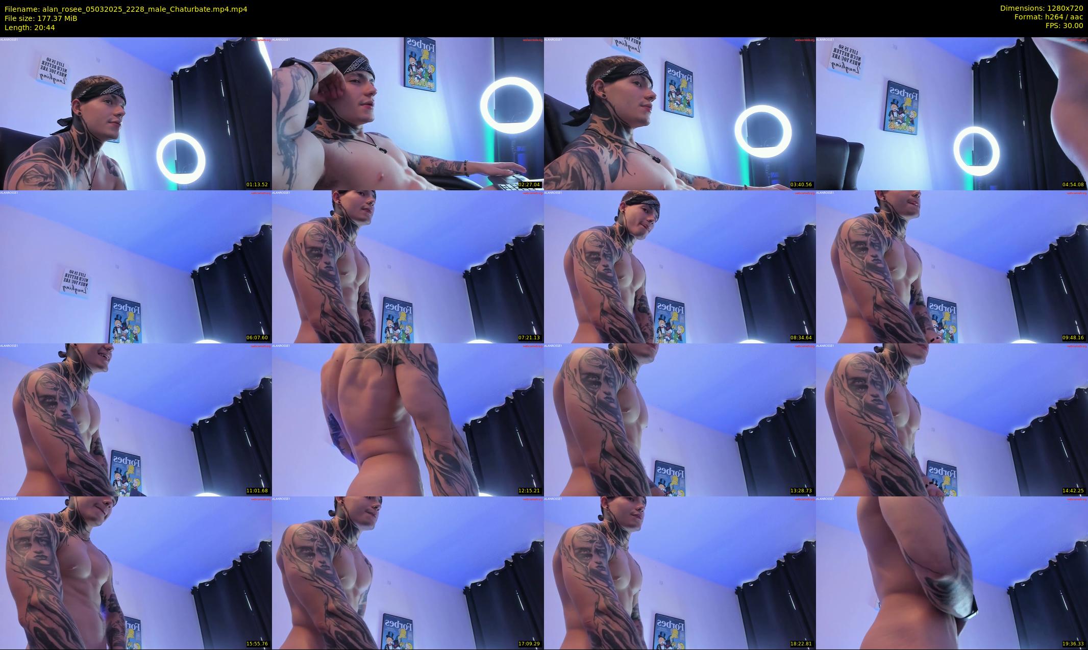 alan_rosee — 21 minute Chaturbate male cam show recording, 720p, Mar 5, 2025