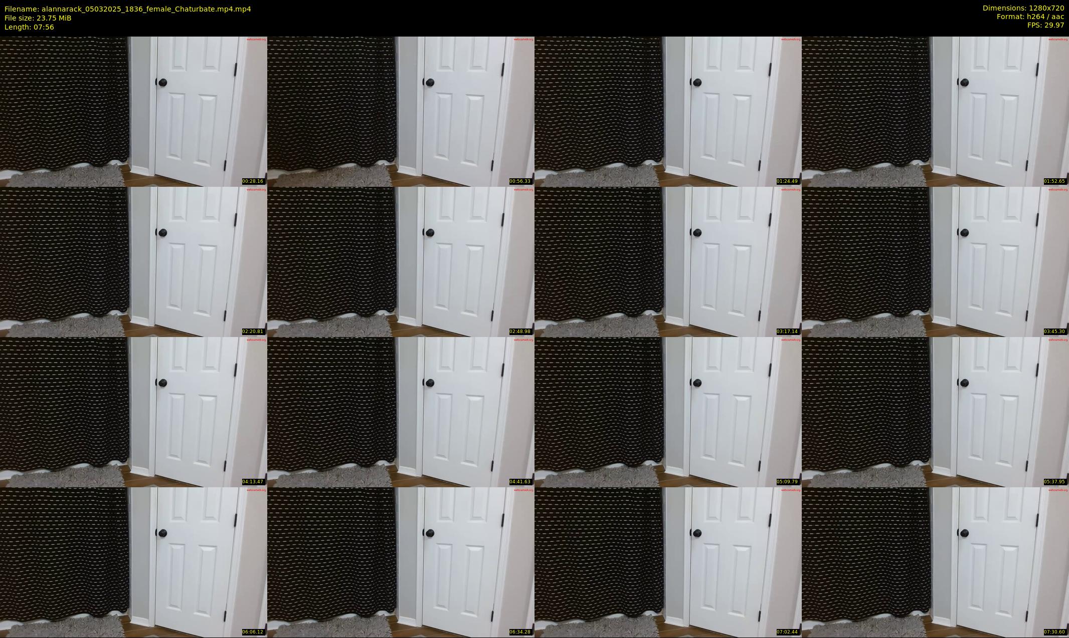 alannarack — 8 minute Chaturbate female cam show recording, 720p, Mar 5, 2025
