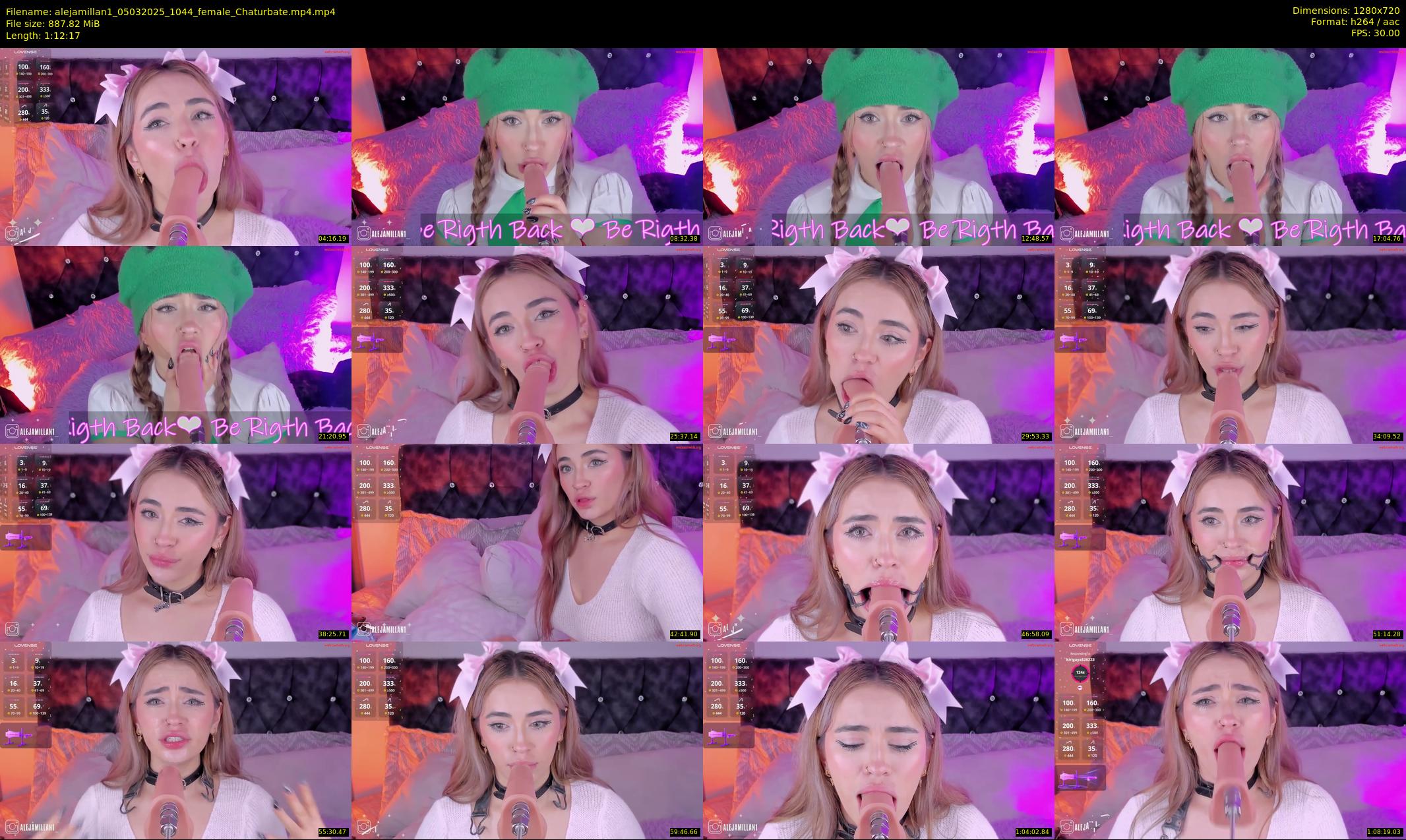 alejamillan1 — 73 minute Chaturbate female cam show recording, 720p, Mar 5, 2025