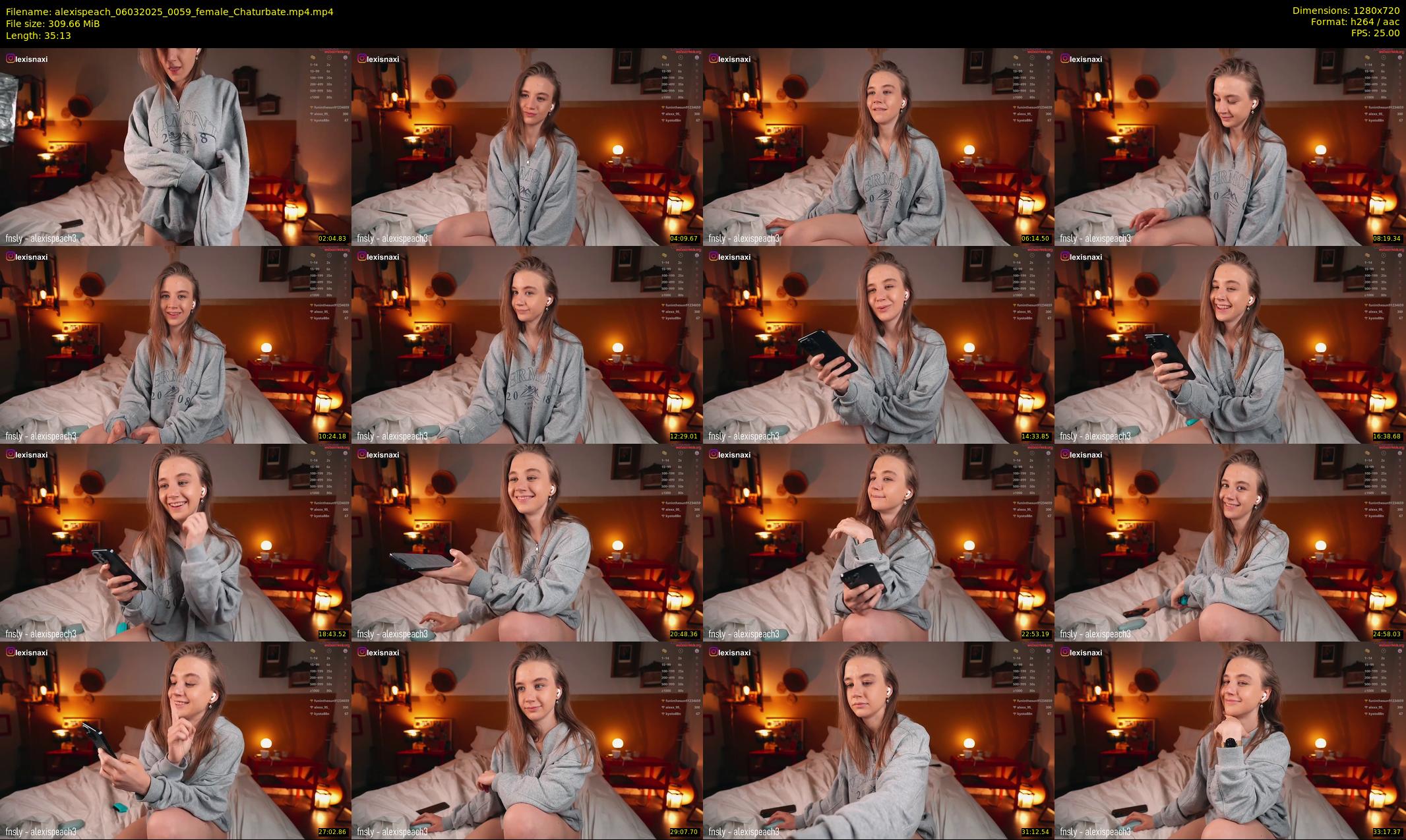 alexispeach — 36 minute Chaturbate female cam show recording, 720p, Mar 6, 2025