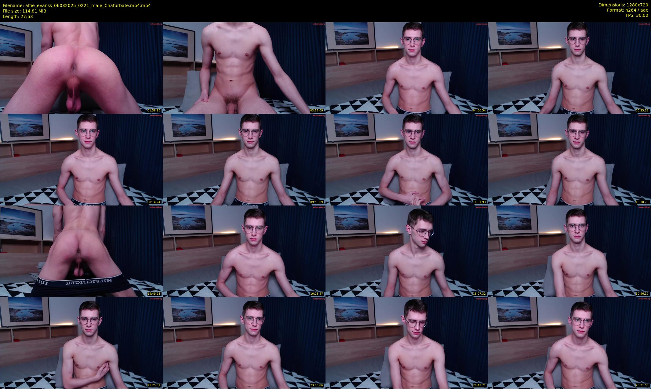 alfie_evanss — 28 minute Chaturbate male cam show recording, 720p, Mar 6, 2025
