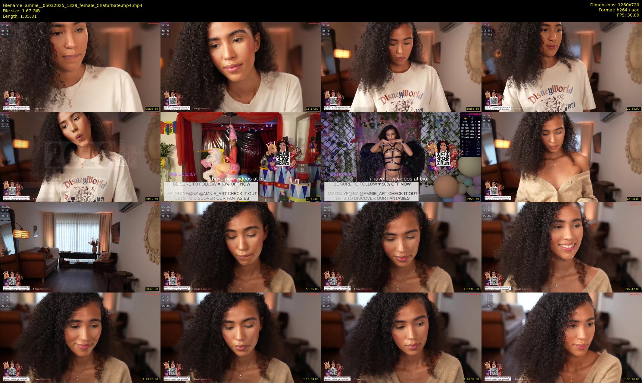 amnie_ — 96 minute Chaturbate female cam show recording, 720p, Mar 5, 2025