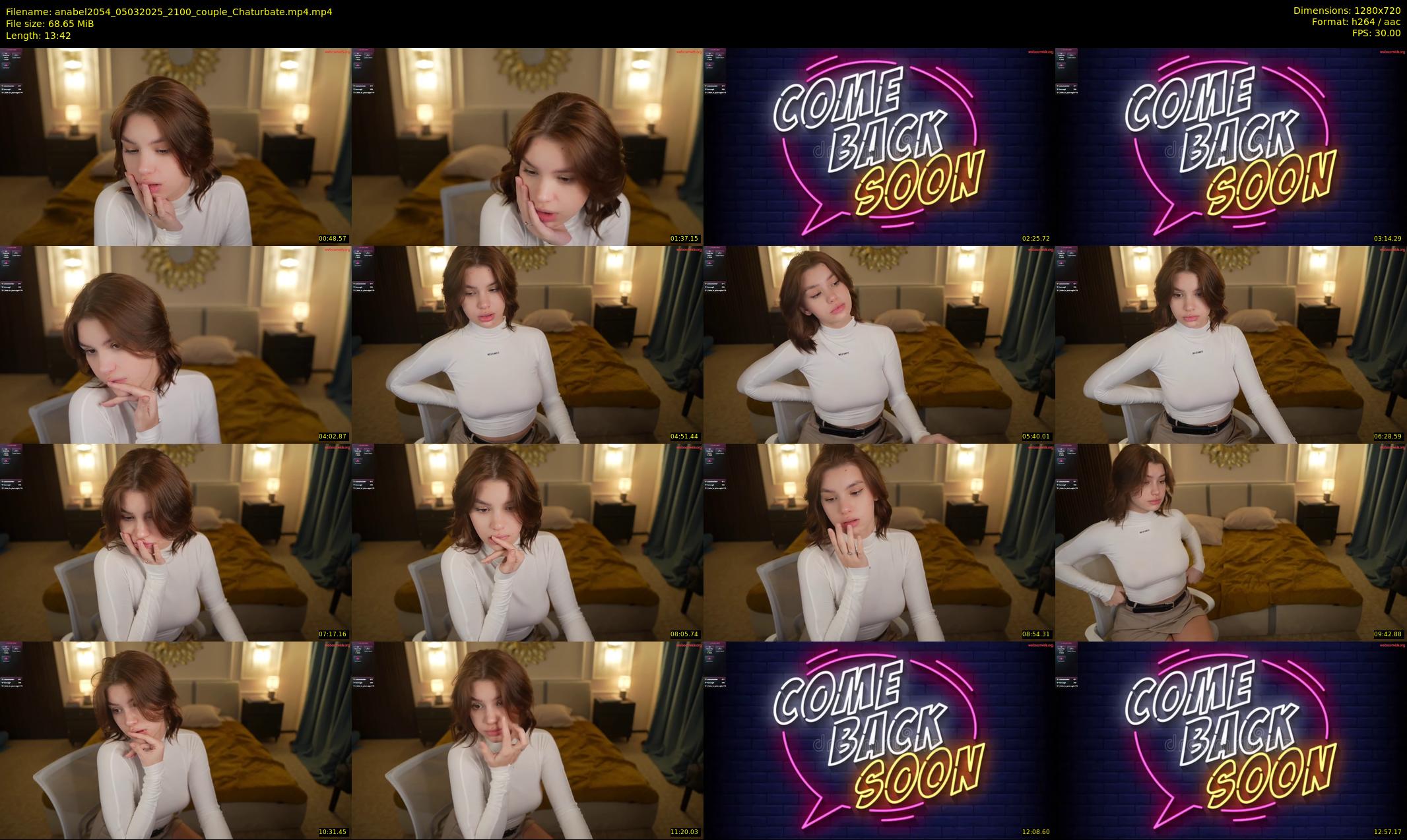 anabel2054 — 14 minute Chaturbate female cam show recording, 720p, Mar 5, 2025