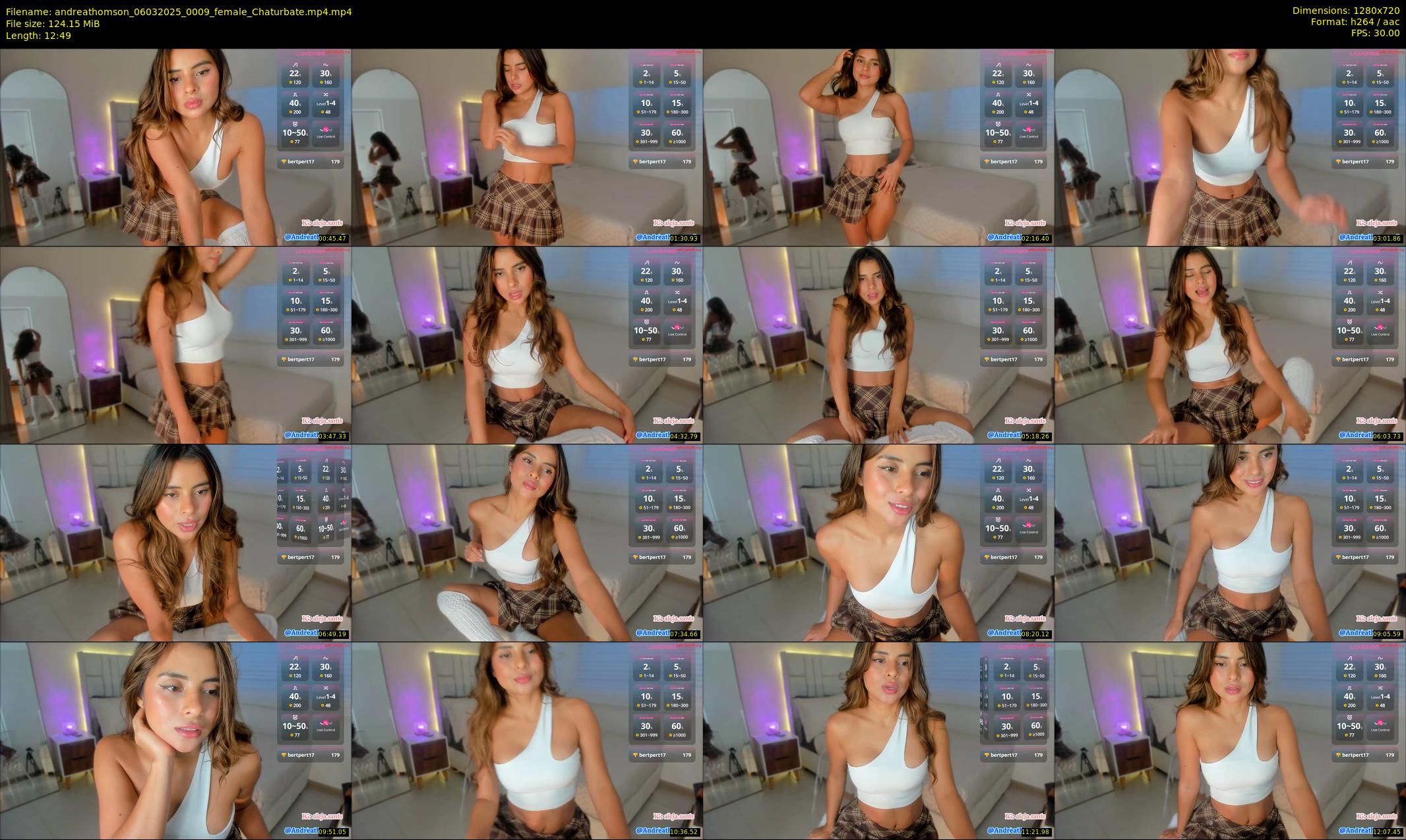 andreathomson — 13 minute Chaturbate female cam show recording, 720p, Mar 6, 2025