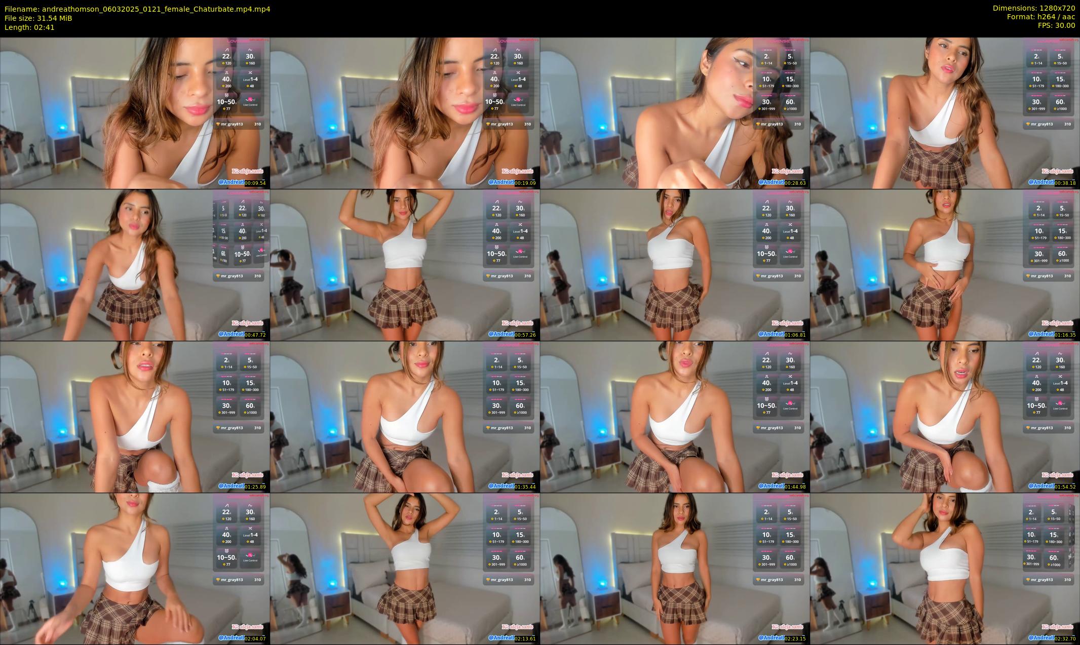 andreathomson — 3 minute Chaturbate female cam show recording, 720p, Mar 6, 2025