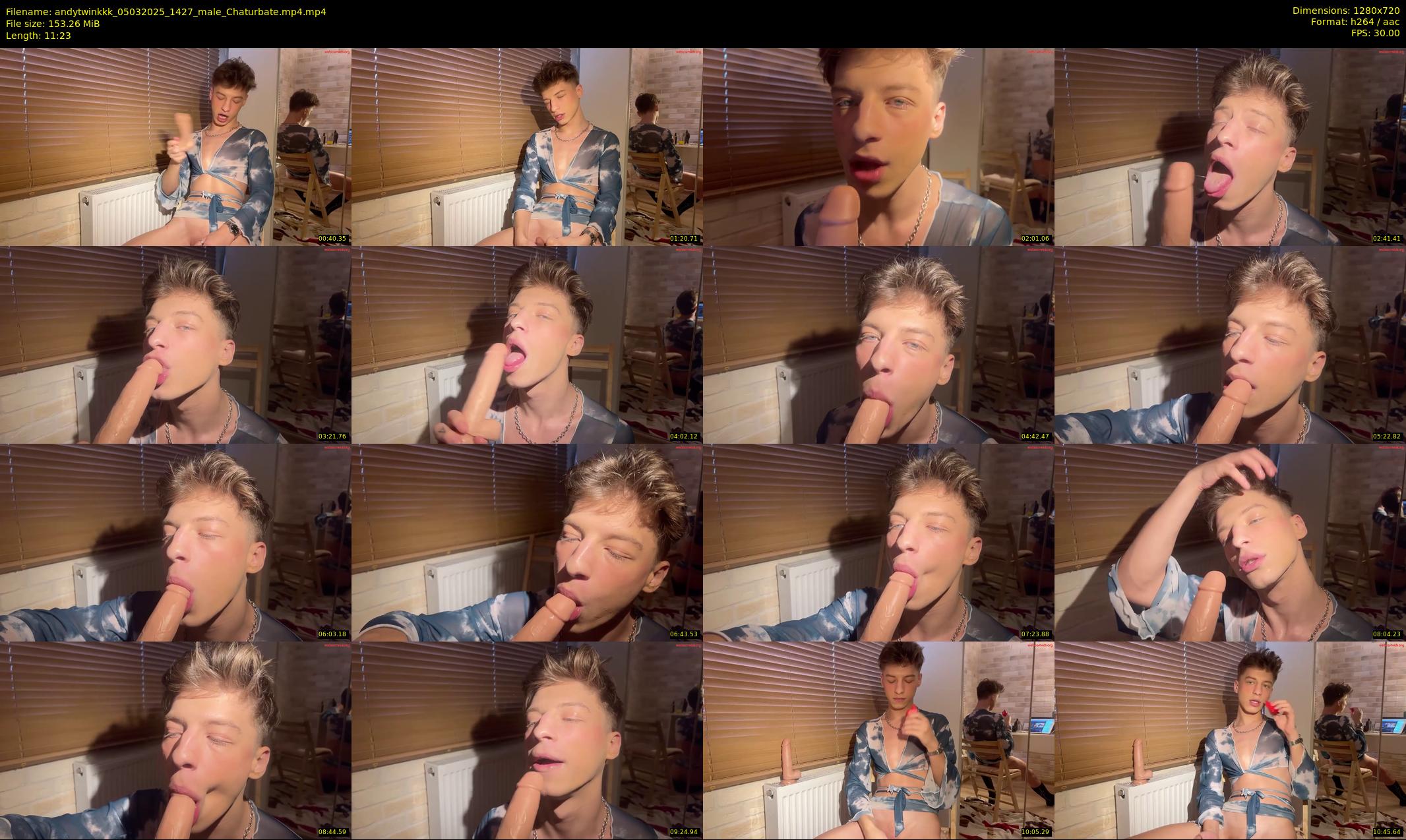 andytwinkkk — 12 minute Chaturbate male cam show recording, 720p, Mar 5, 2025