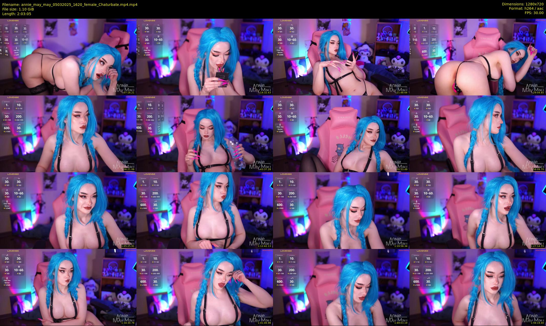 annie_may_may — 124 minute Chaturbate female cam show recording, 720p, Mar 5, 2025