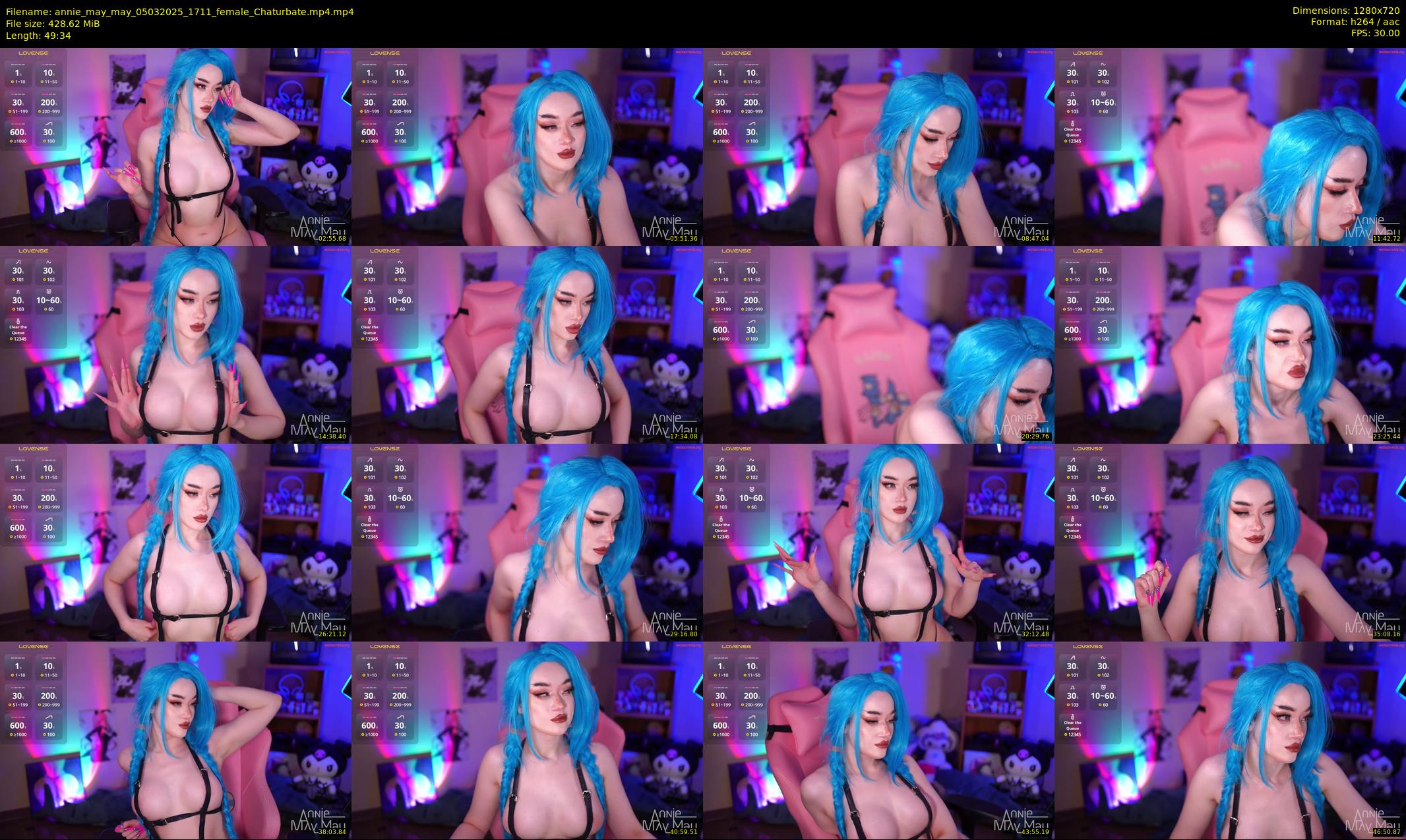 annie_may_may — 50 minute Chaturbate female cam show recording, 720p, Mar 5, 2025