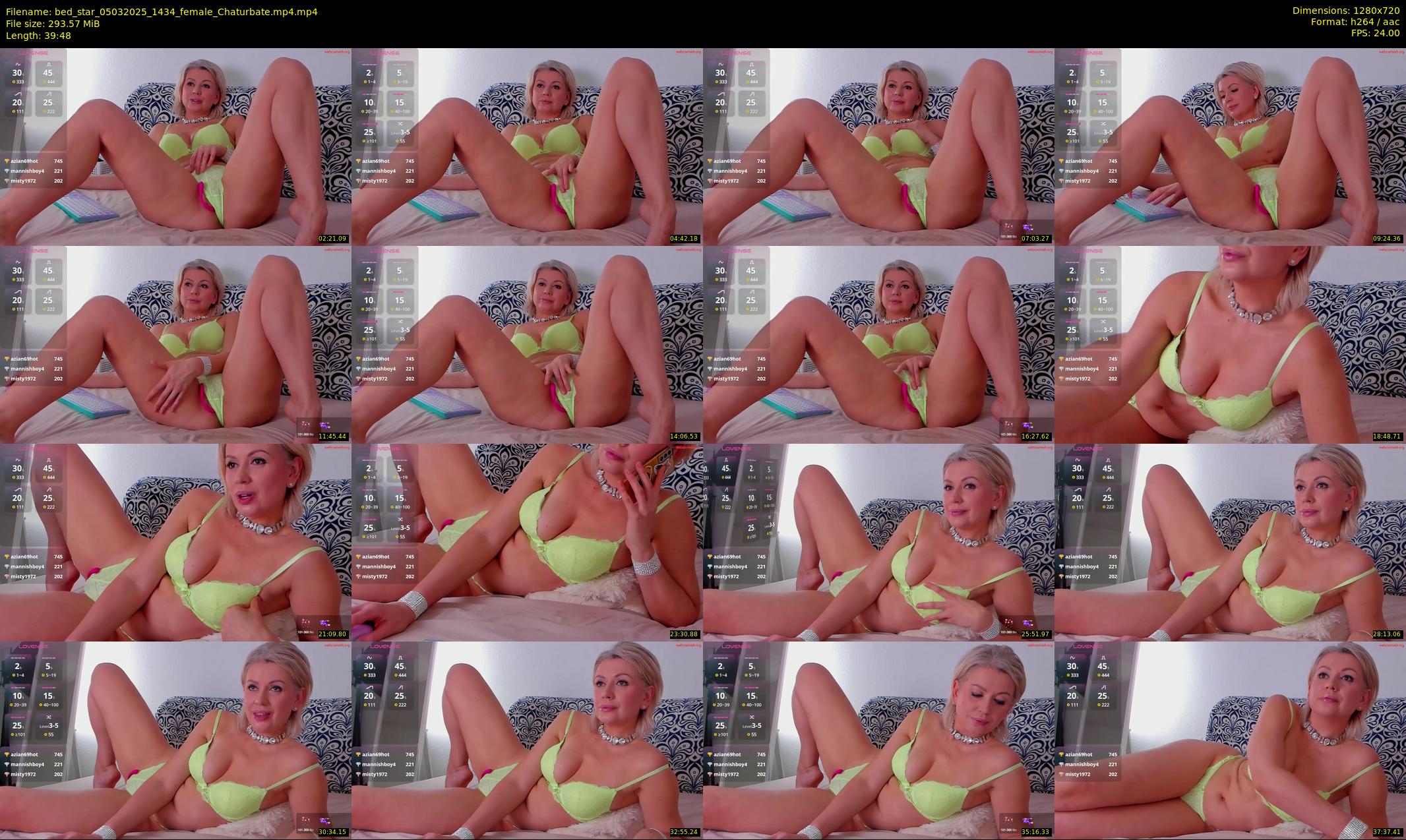 bed_star — 40 minute Chaturbate female cam show recording, 720p, Mar 5, 2025