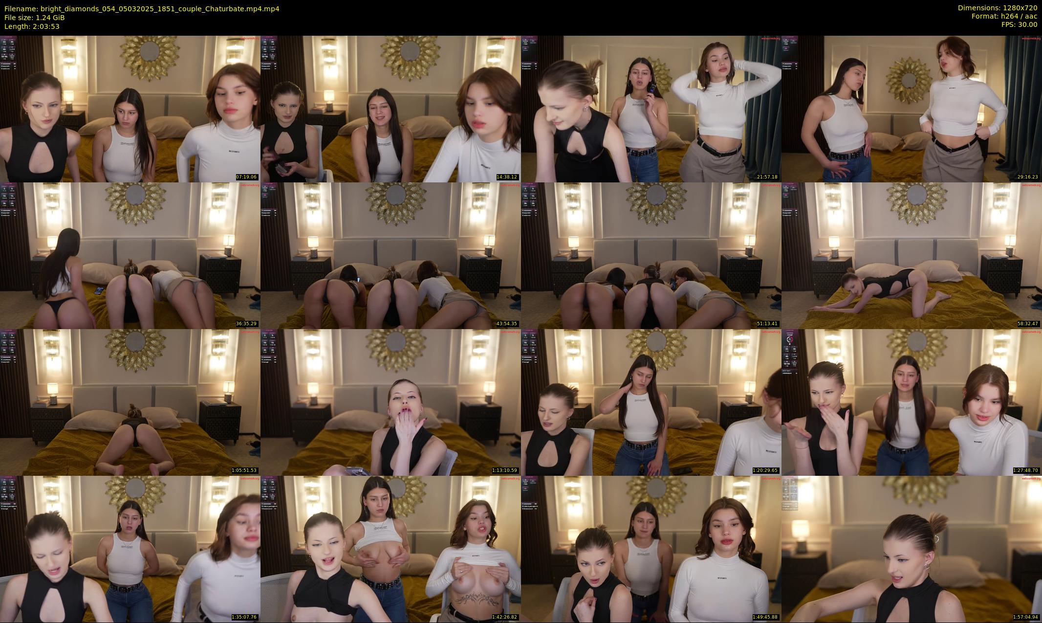 bright_diamonds_054 — 124 minute Chaturbate couple cam show recording, 720p, Mar 5, 2025
