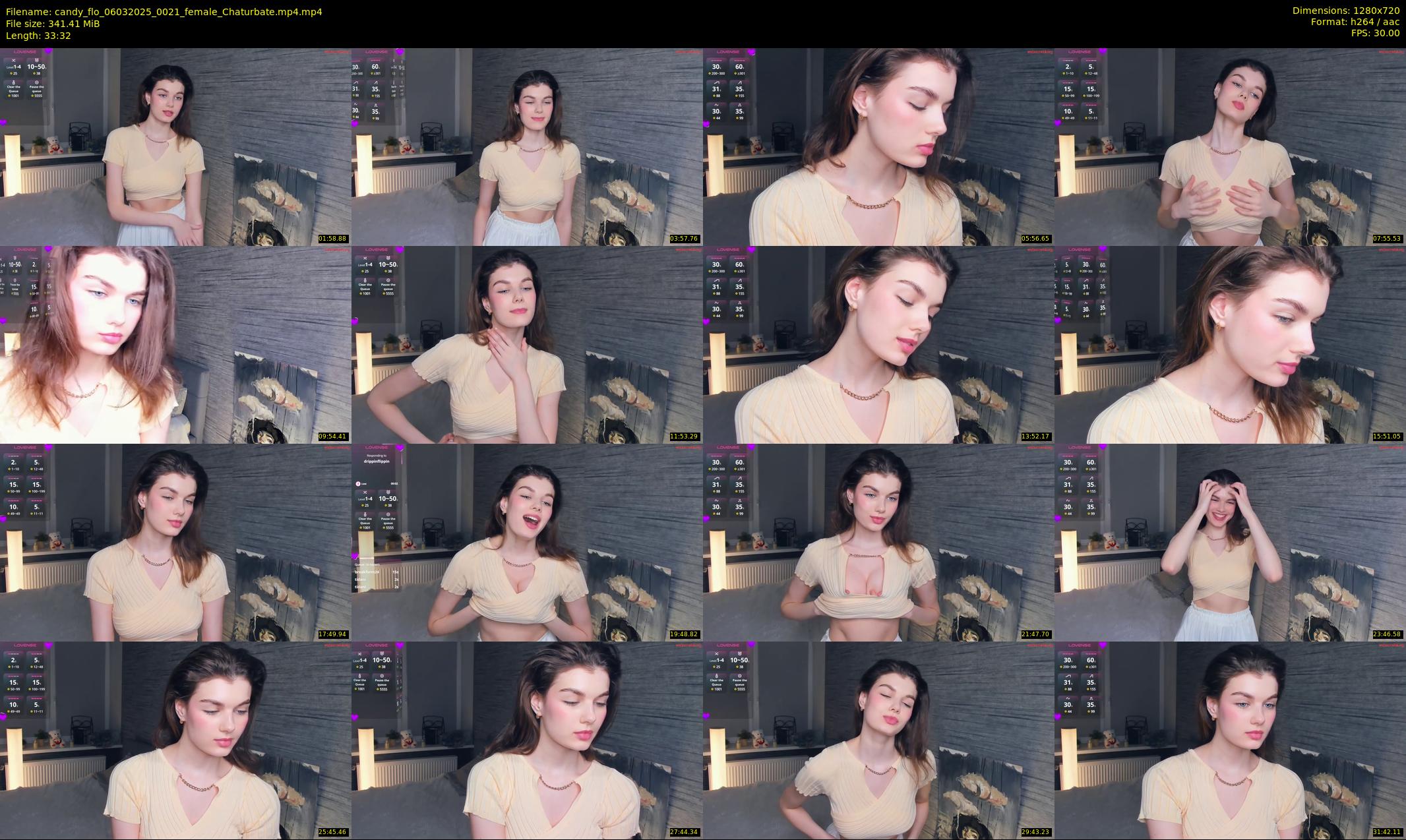 candy_flo — 34 minute Chaturbate female cam show recording, 720p, Mar 6, 2025