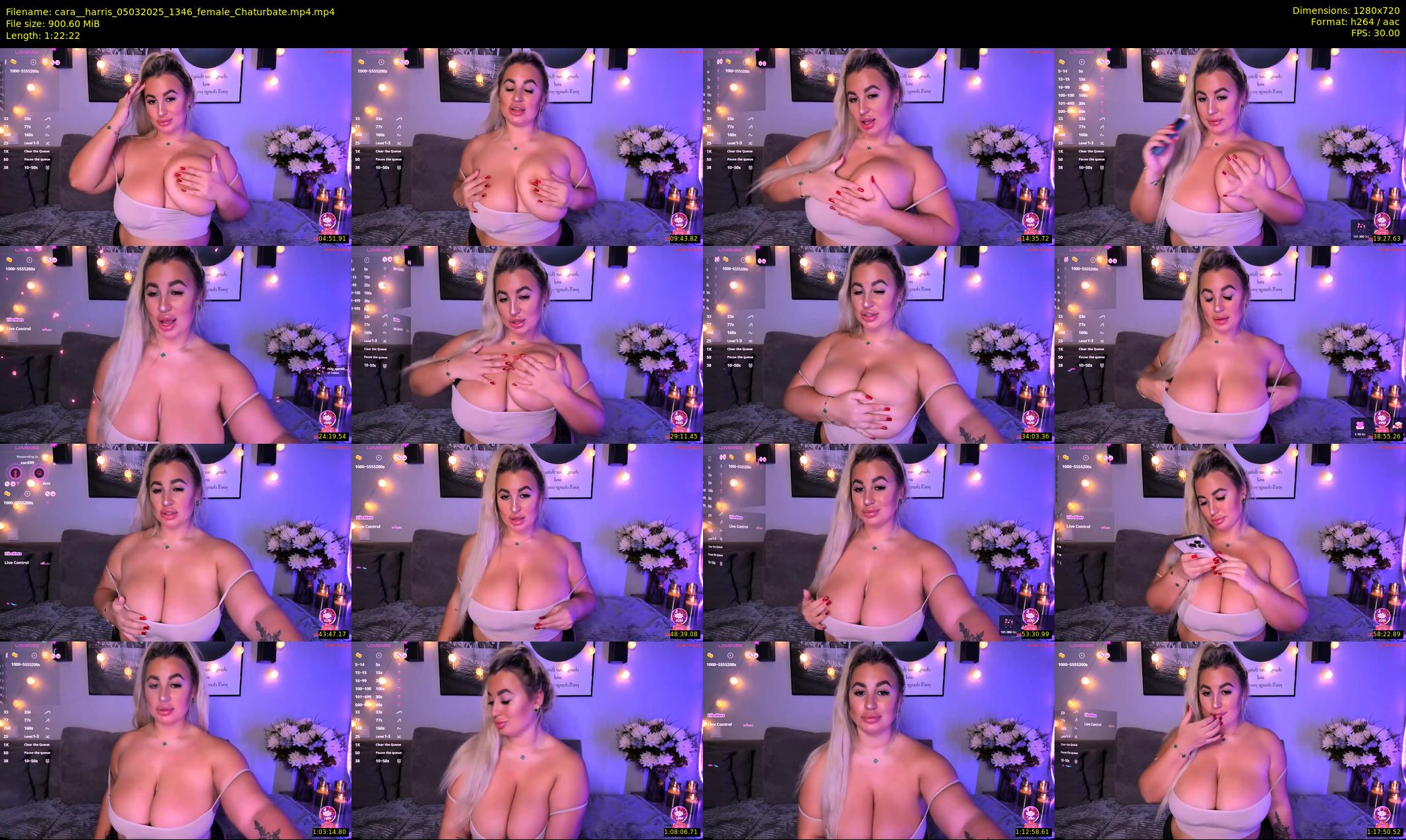 cara__harris — 83 minute Chaturbate female cam show recording, 720p, Mar 5, 2025