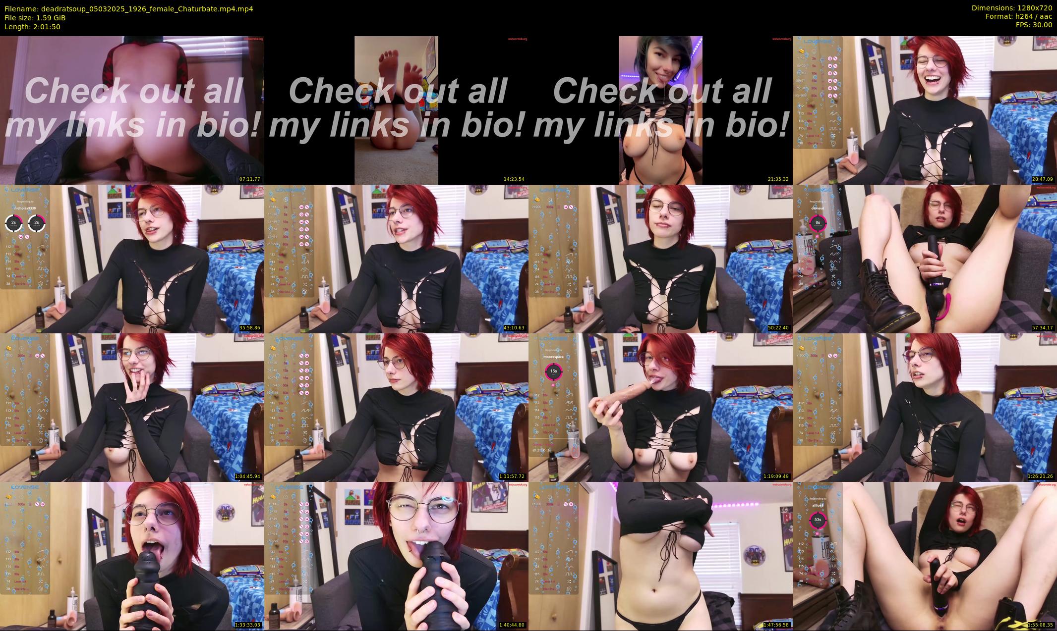 deadratsoup — 122 minute Chaturbate female cam show recording, 720p, Mar 5, 2025