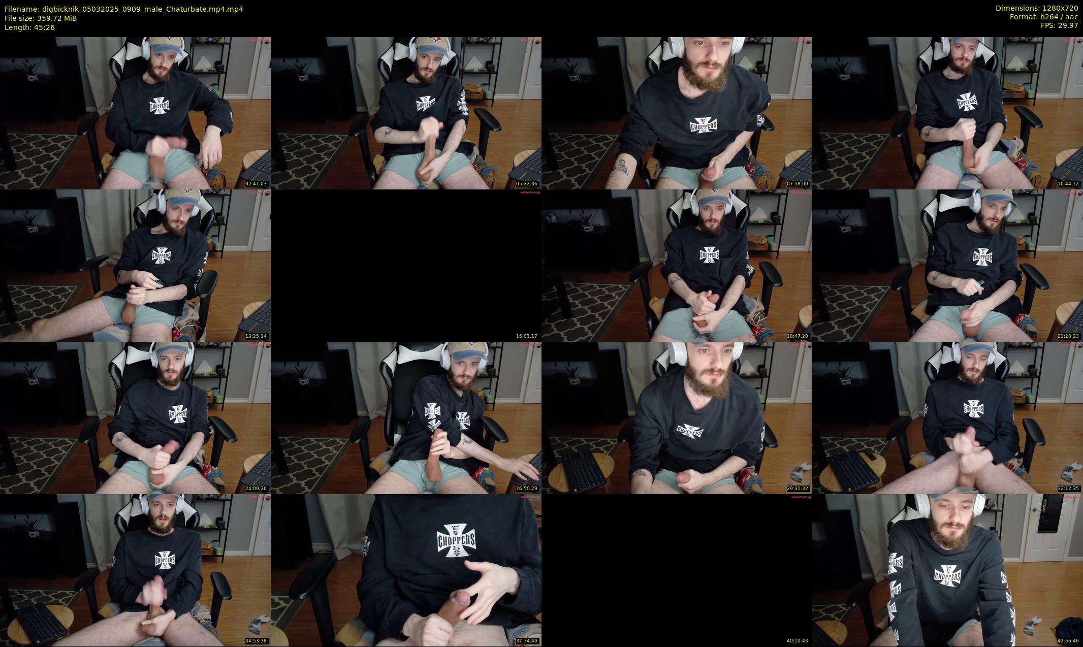 digbicknik — 46 minute Chaturbate male cam show recording, 720p, Mar 5, 2025