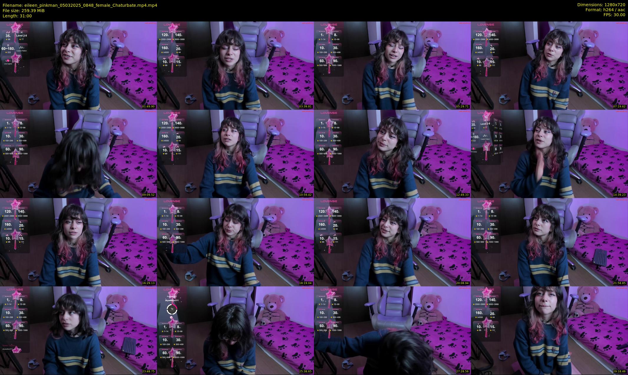 eileen_pinkman — 31 minute Chaturbate female cam show recording, 720p, Mar 5, 2025