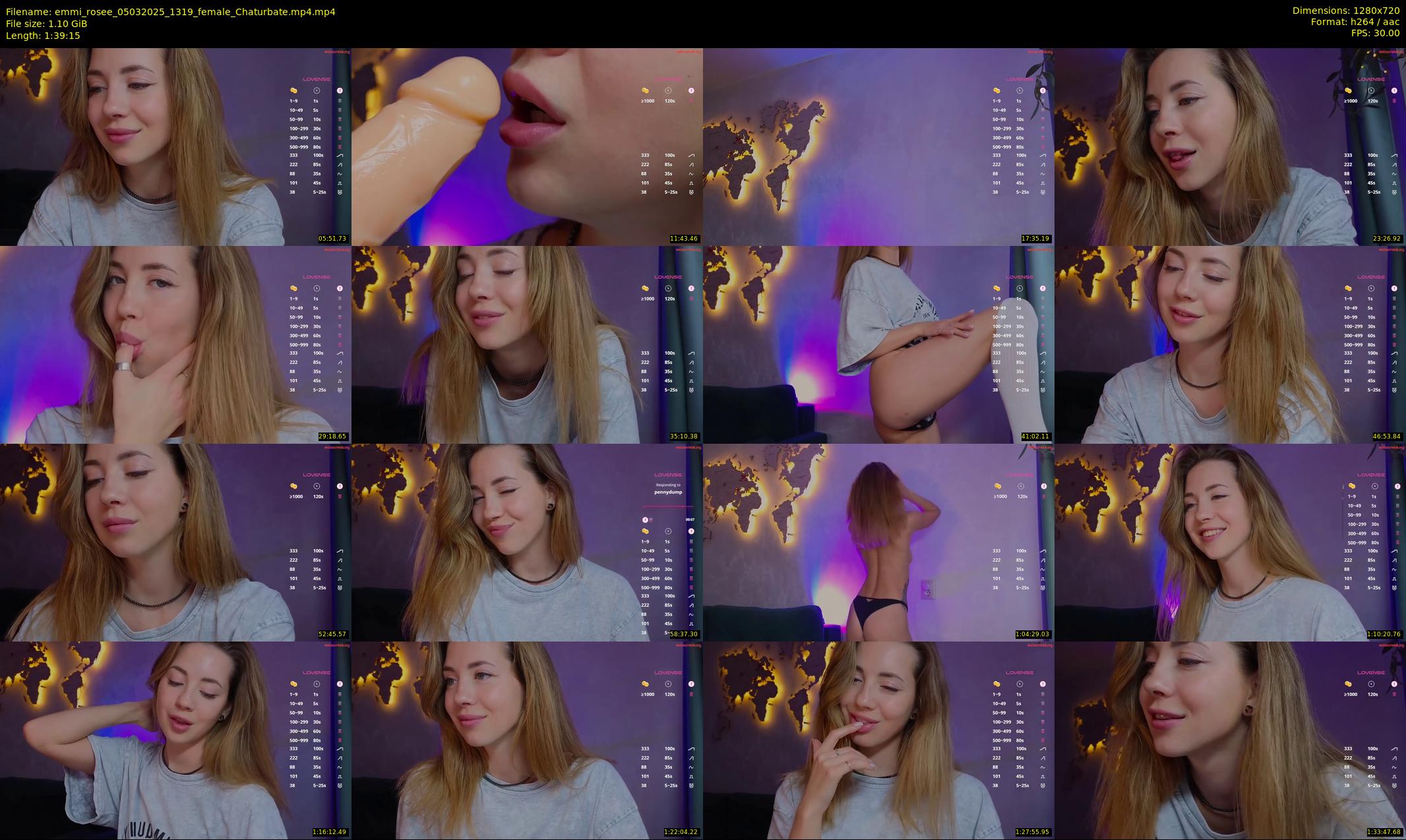 emmi_rosee — 100 minute Chaturbate female cam show recording, 720p, Mar 5, 2025