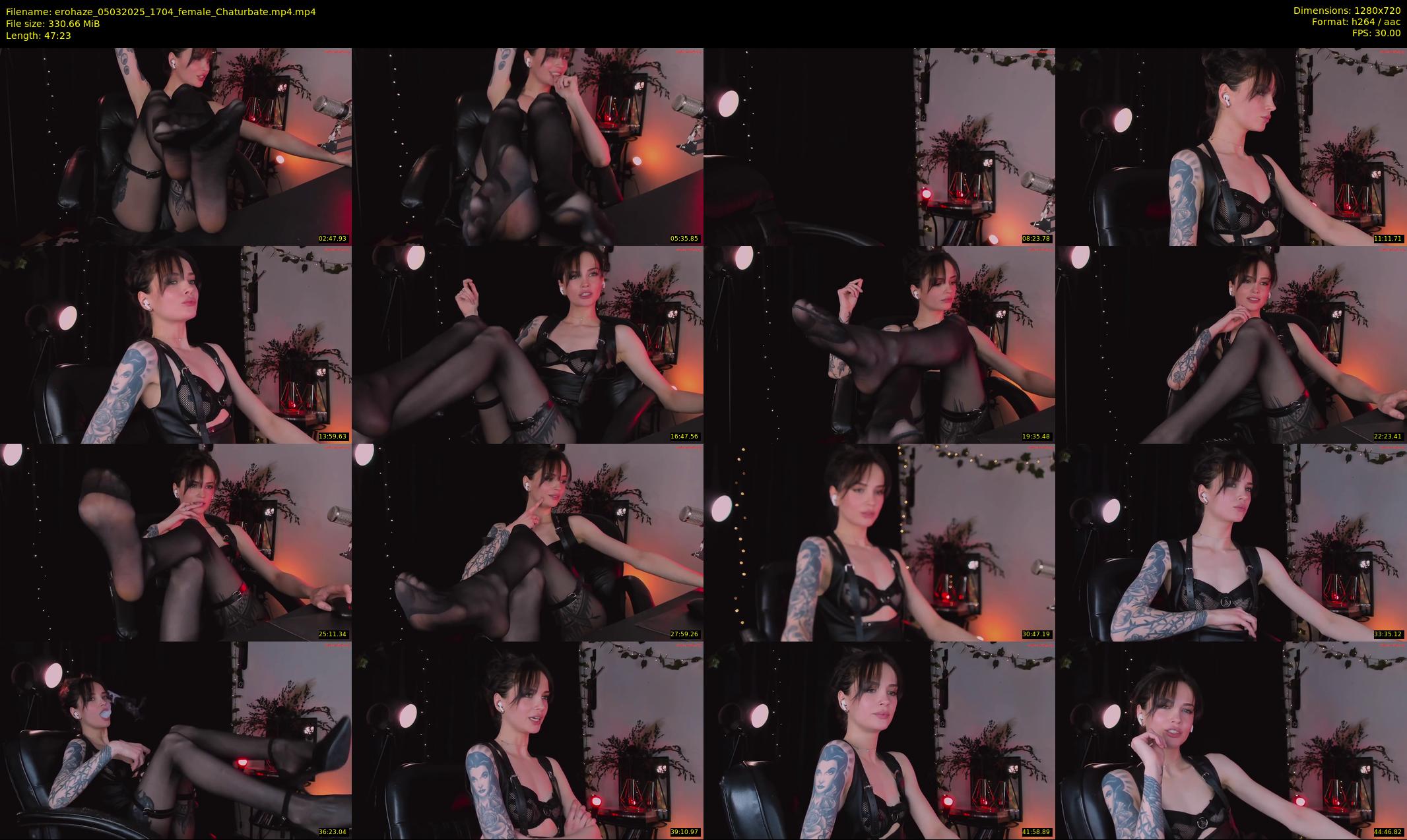 erohaze — 48 minute Chaturbate female cam show recording, 720p, Mar 5, 2025