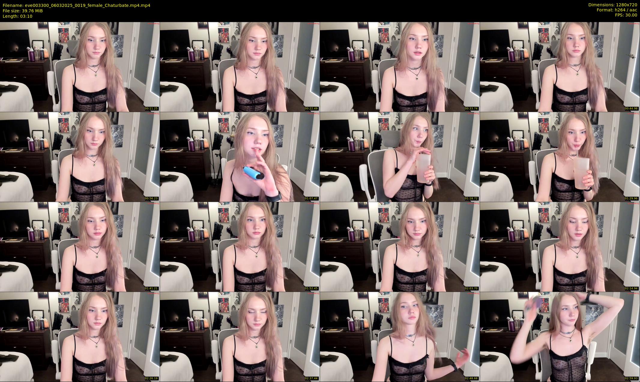 eve003300 — 4 minute Chaturbate female cam show recording, 720p, Mar 6, 2025