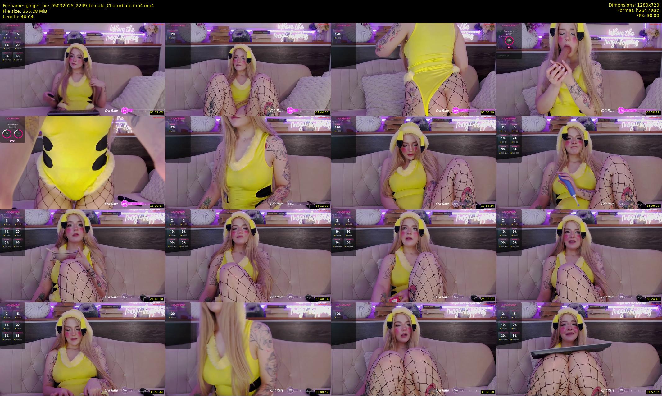ginger_pie — 41 minute Chaturbate female cam show recording, 720p, Mar 5, 2025
