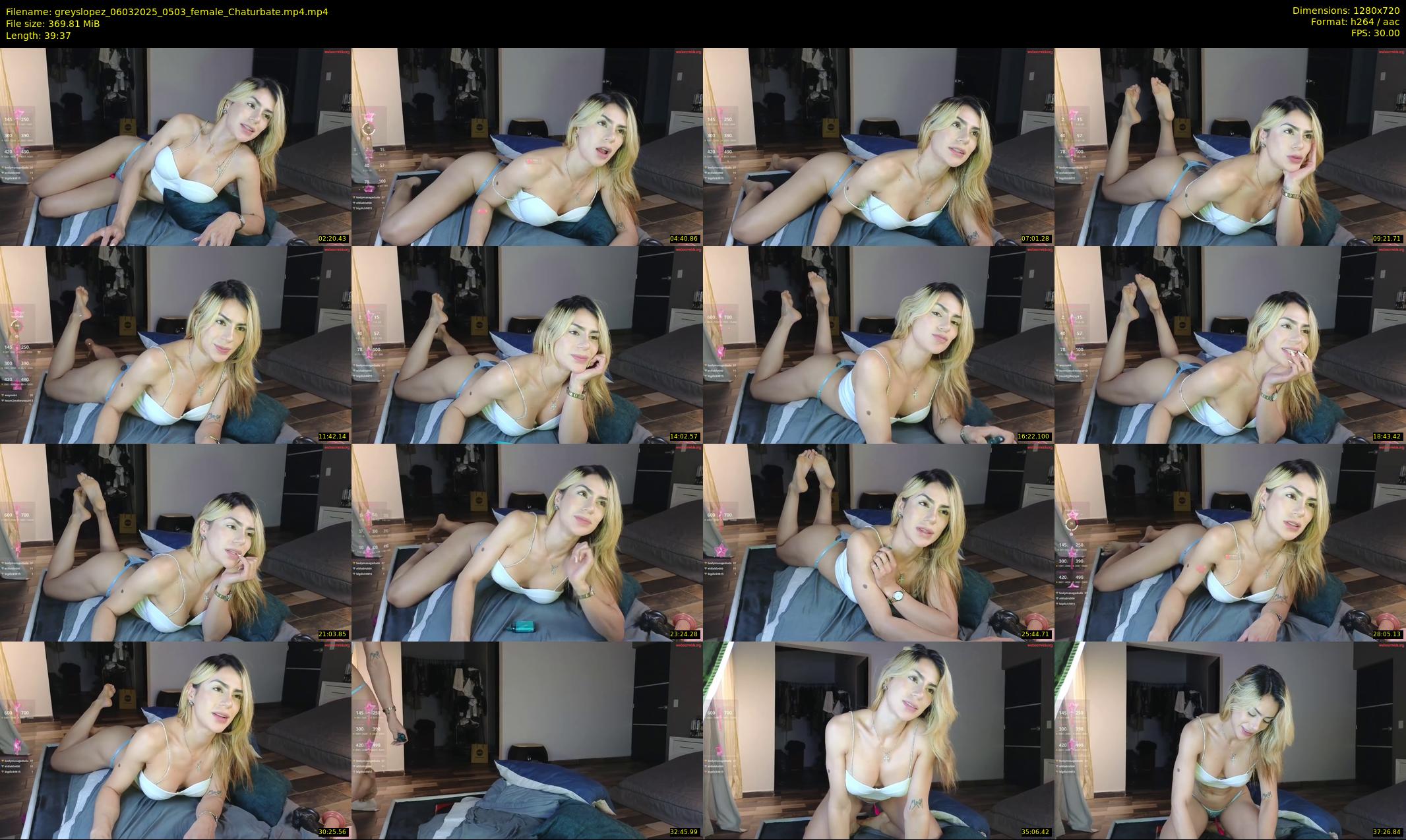 greyslopez — 40 minute Chaturbate female cam show recording, 720p, Mar 6, 2025
