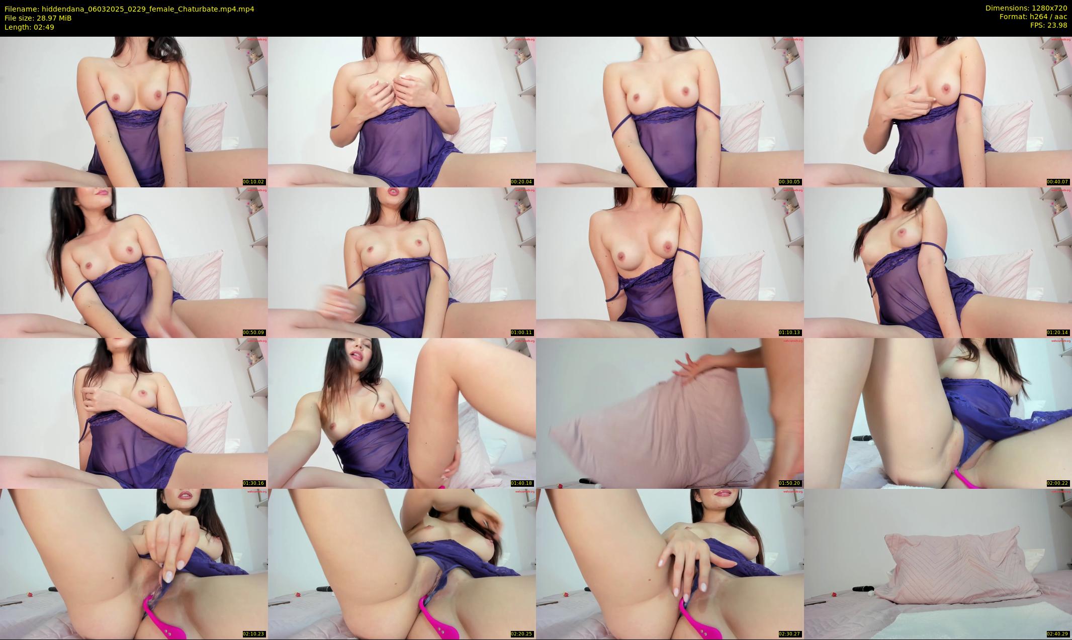 hiddendana — 3 minute Chaturbate female cam show recording, 720p, Mar 6, 2025