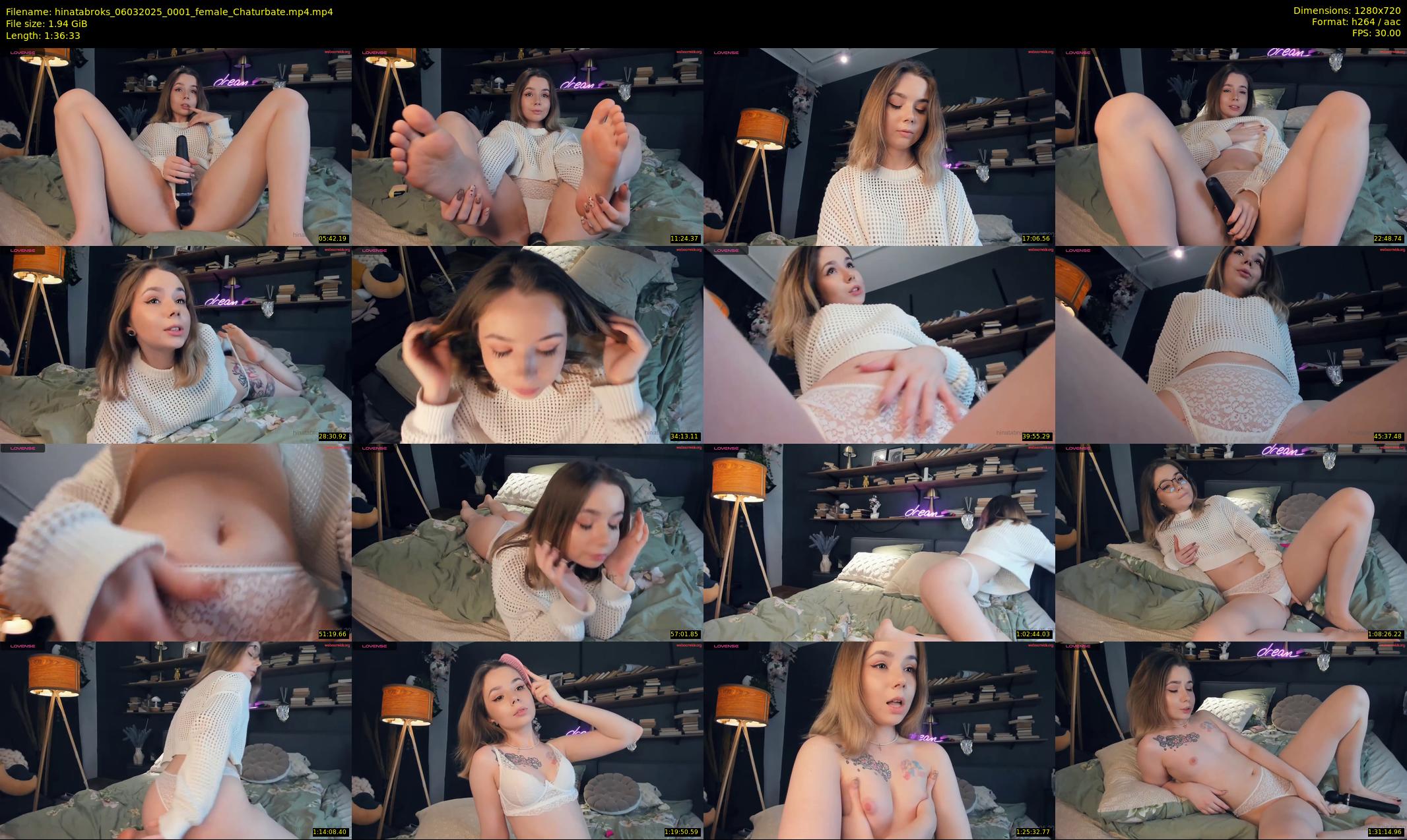 hinatabroks — 97 minute Chaturbate female cam show recording, 720p, Mar 6, 2025