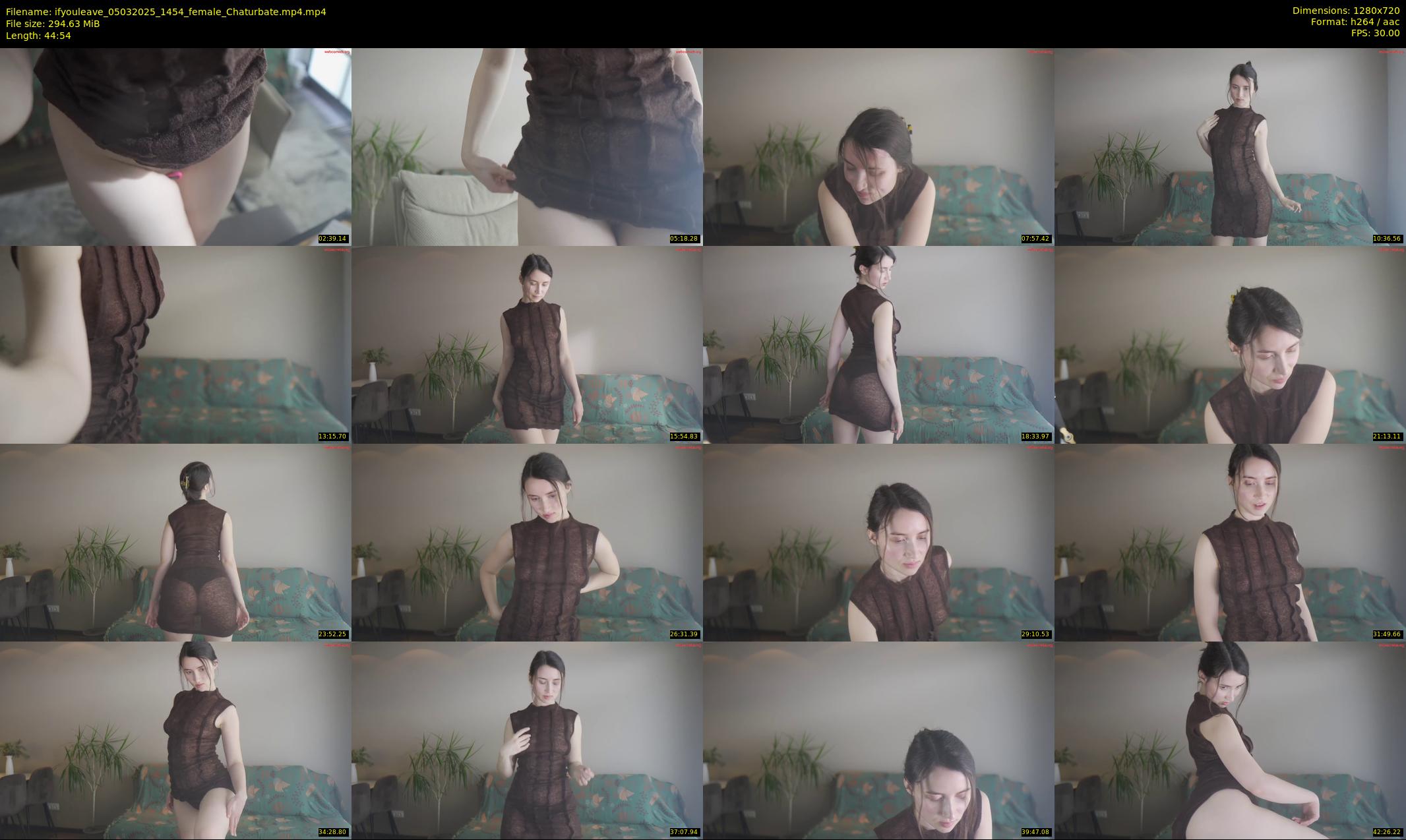 ifyouleave — 45 minute Chaturbate female cam show recording, 720p, Mar 5, 2025