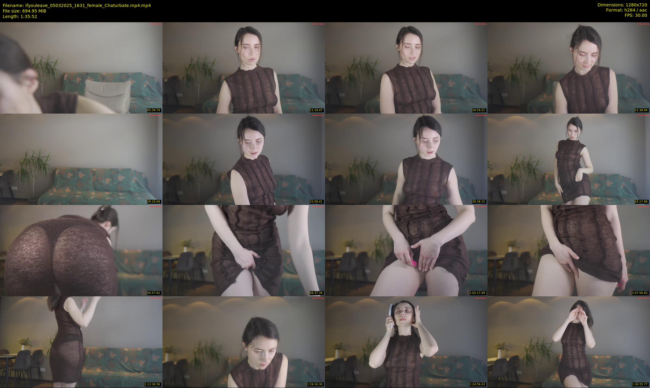 ifyouleave — 96 minute Chaturbate female cam show recording, 720p, Mar 5, 2025