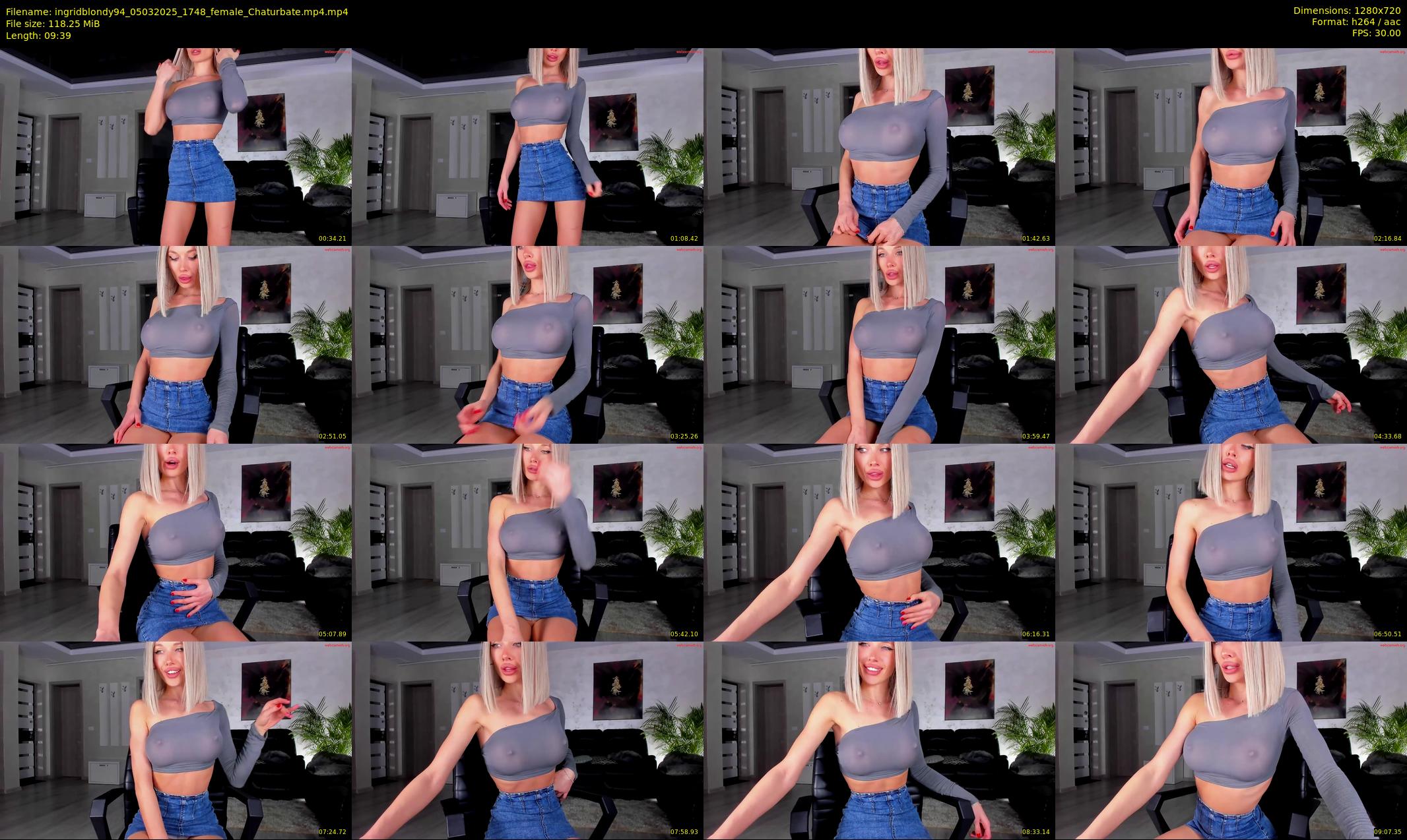 ingridblondy94 — 10 minute Chaturbate female cam show recording, 720p, Mar 5, 2025