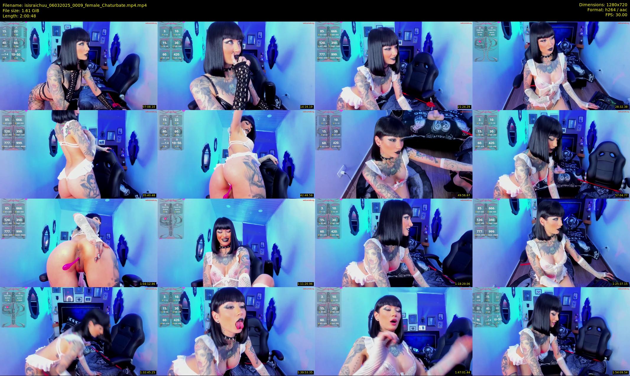 isisraichuu — 121 minute Chaturbate female cam show recording, 720p, Mar 6, 2025