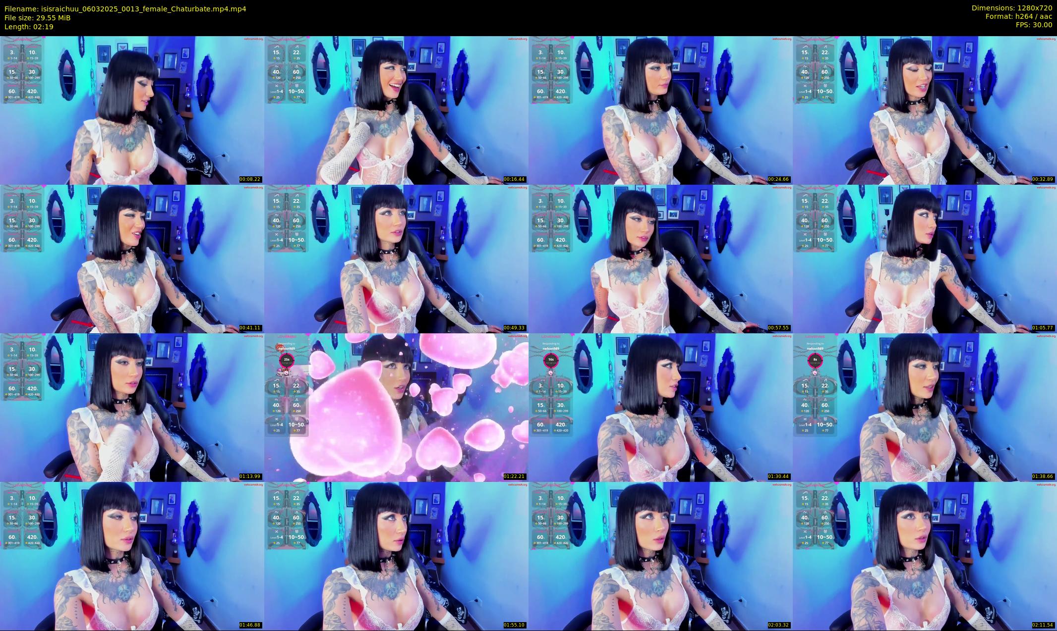 isisraichuu — 3 minute Chaturbate female cam show recording, 720p, Mar 6, 2025