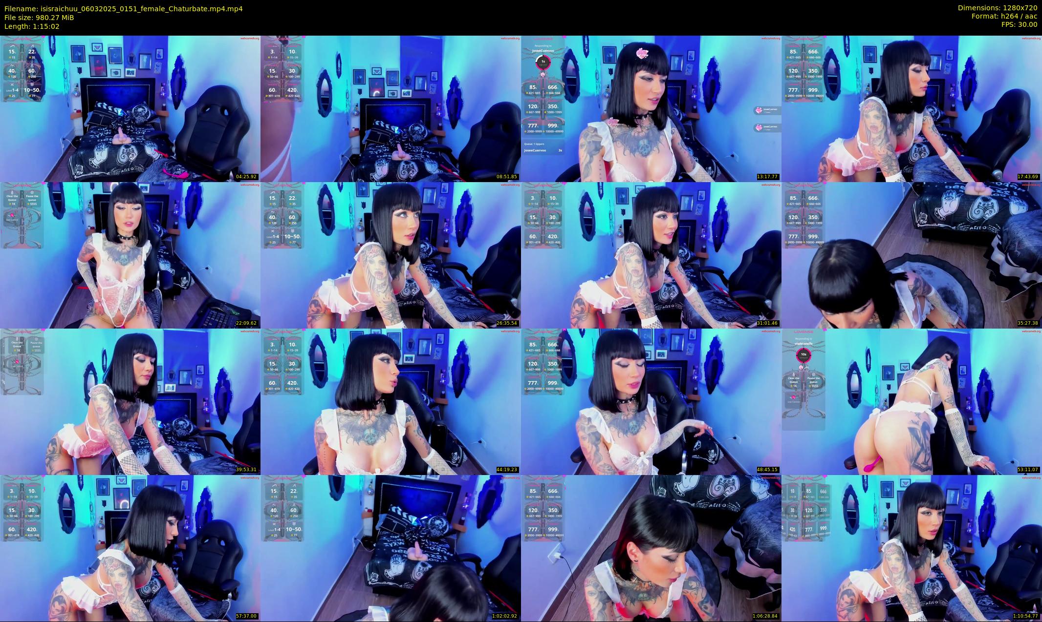 isisraichuu — 76 minute Chaturbate female cam show recording, 720p, Mar 6, 2025