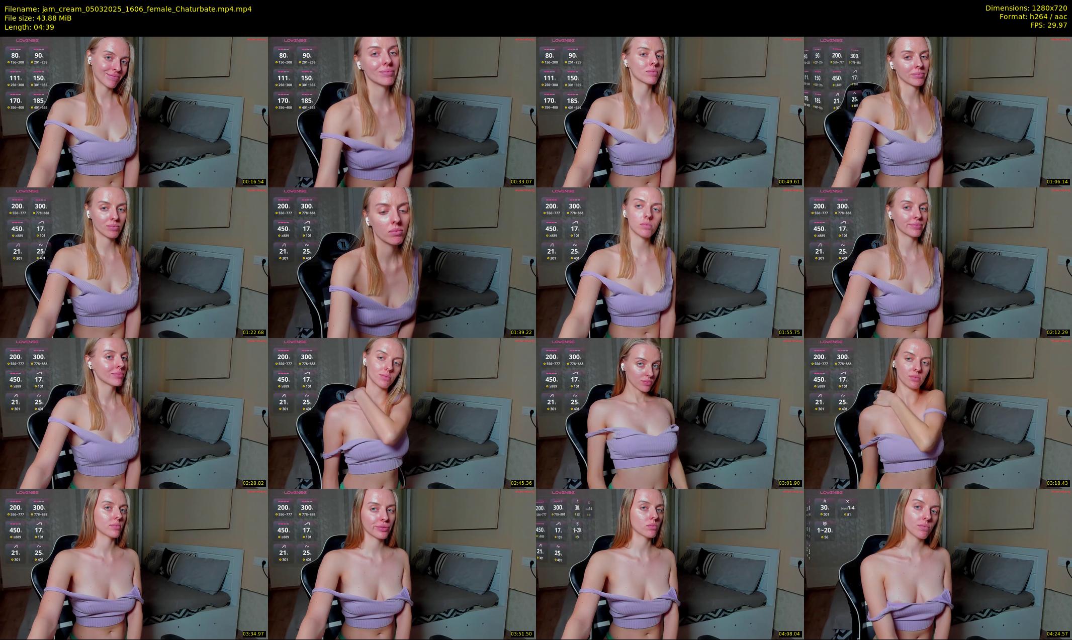 jam_cream — 5 minute Chaturbate female cam show recording, 720p, Mar 5, 2025