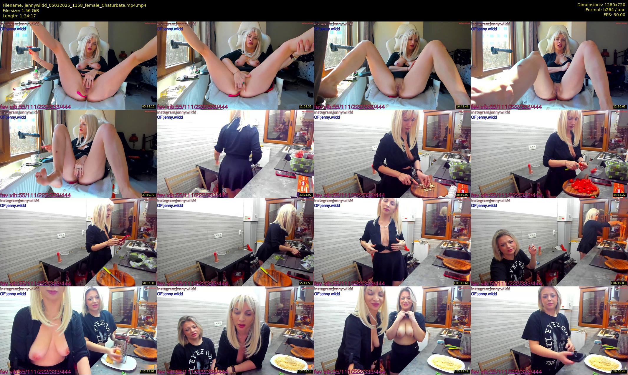 jennywildd — 95 minute Chaturbate female cam show recording, 720p, Mar 5, 2025