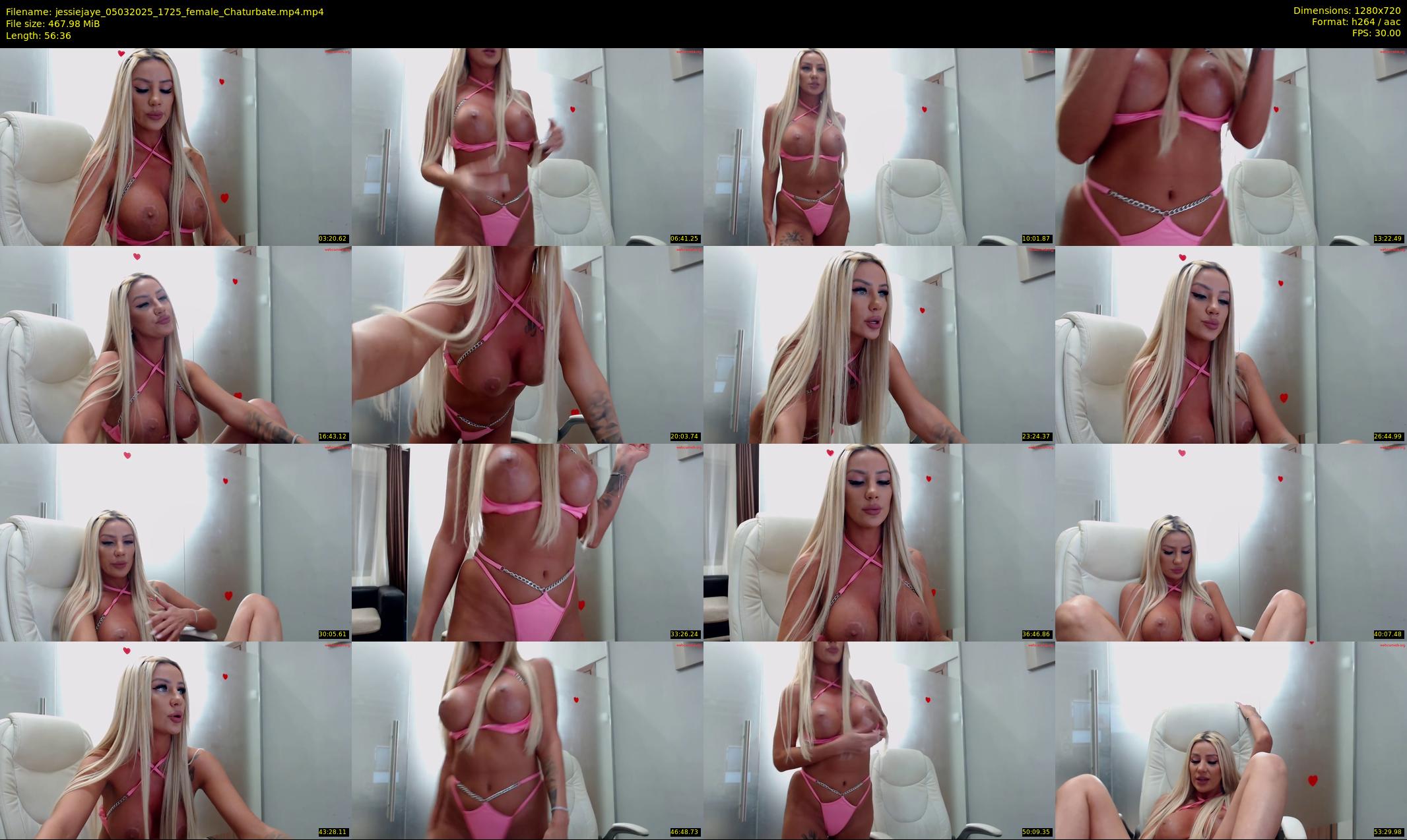 jessiejaye — 57 minute Chaturbate female cam show recording, 720p, Mar 5, 2025