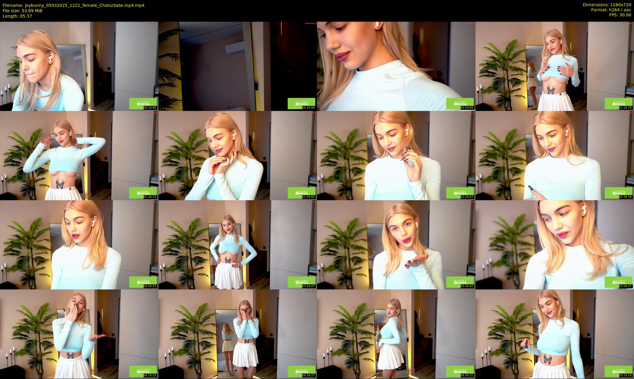 joybunny — 6 minute Chaturbate female cam show recording, 720p, Mar 5, 2025